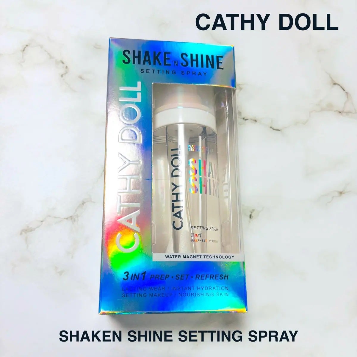 シェイクシャインセッティングスプレー/CathyDoll/フィックスミストを使ったクチコミ(1枚目)