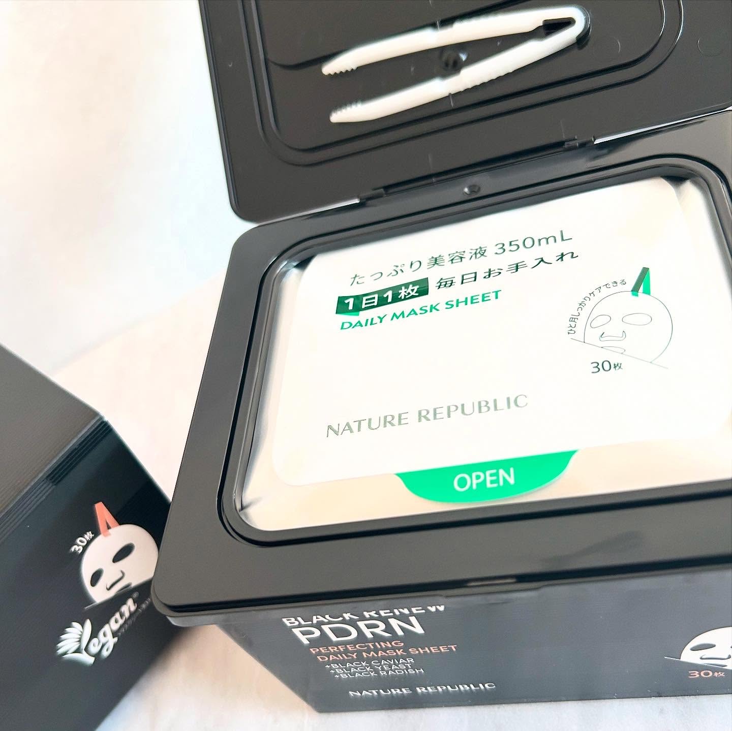 ブラックPDRN デイリーシートマスク/ネイチャーリパブリック/シートマスク・パックを使ったクチコミ（2枚目）