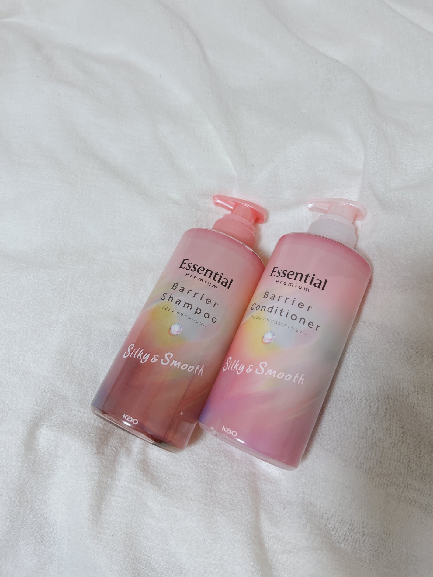 エッセンシャルプレミアム バリアシャンプー・コンディショナー シルキー&スムース/エッセンシャル/市販シャンプーを使ったクチコミ(1枚目)
