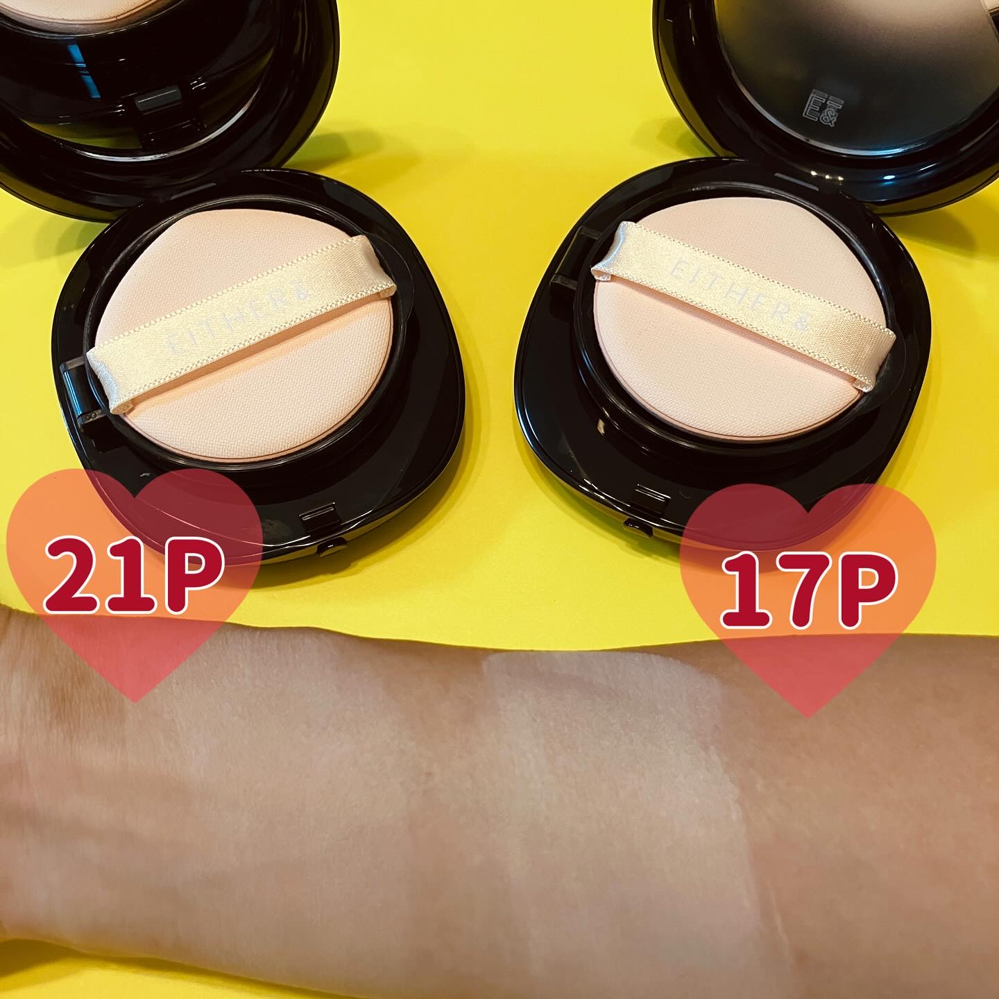 Pebble Blur Cushion/EITHER＆/クッションファンデーションを使ったクチコミ（2枚目）