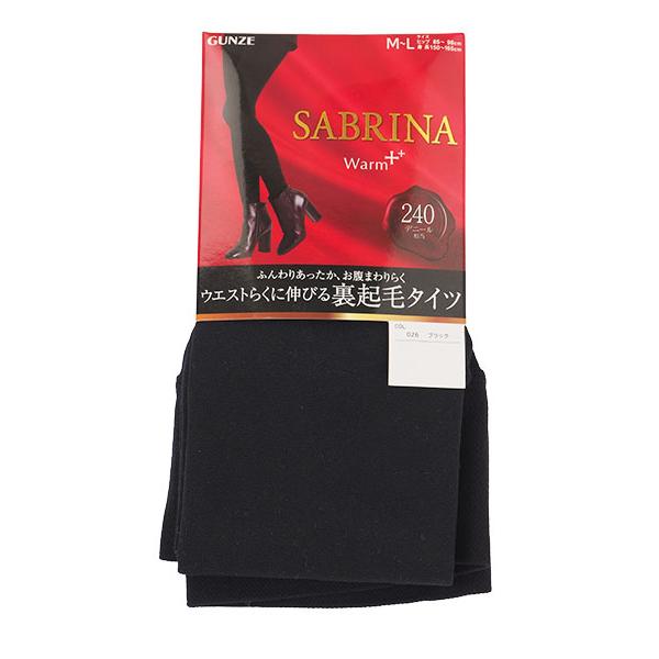 ウォームプラス 裏起毛タイツ 240デニール相当 SABRINA