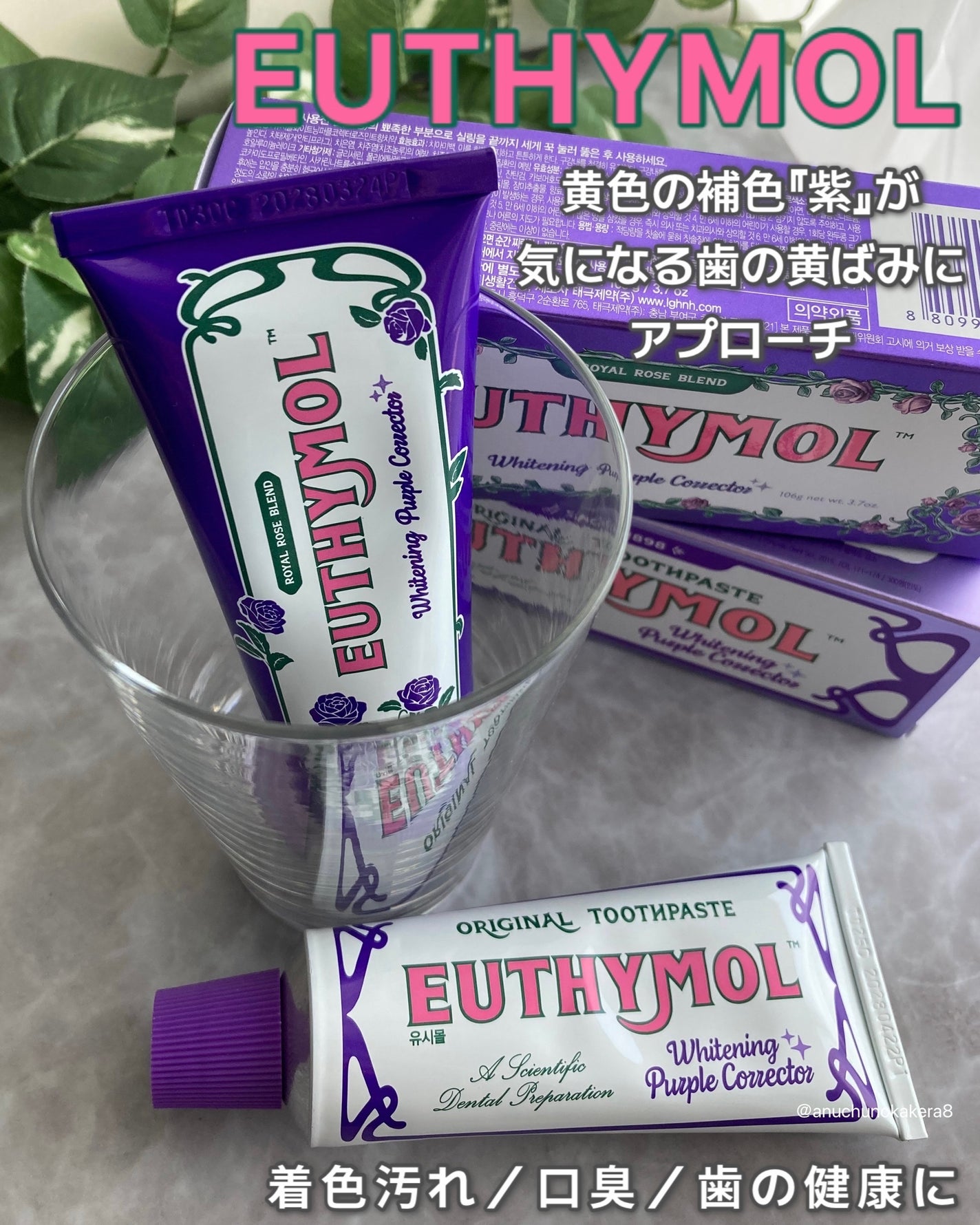 ホワイトニングパープルコレクター歯磨き粉/EUTHYMOL/その他を使ったクチコミ(1枚目)