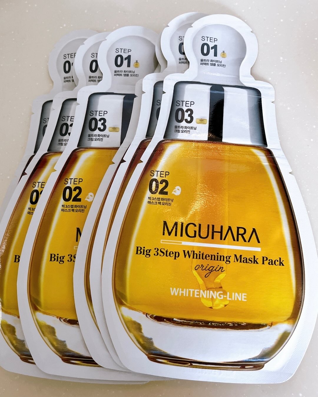 Big3 Step Whitening Mask Pack/MIGUHARA/シートマスク・パックを使ったクチコミ（3枚目）
