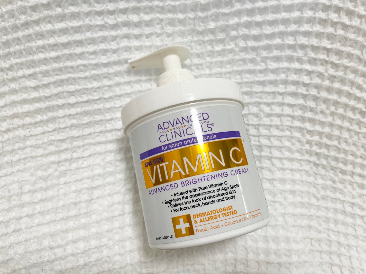 アドバンスドクリニカルビタミンC ブライトニング クリーム/ADVANCED CLINICALS/ボディクリームを使ったクチコミ(1枚目)