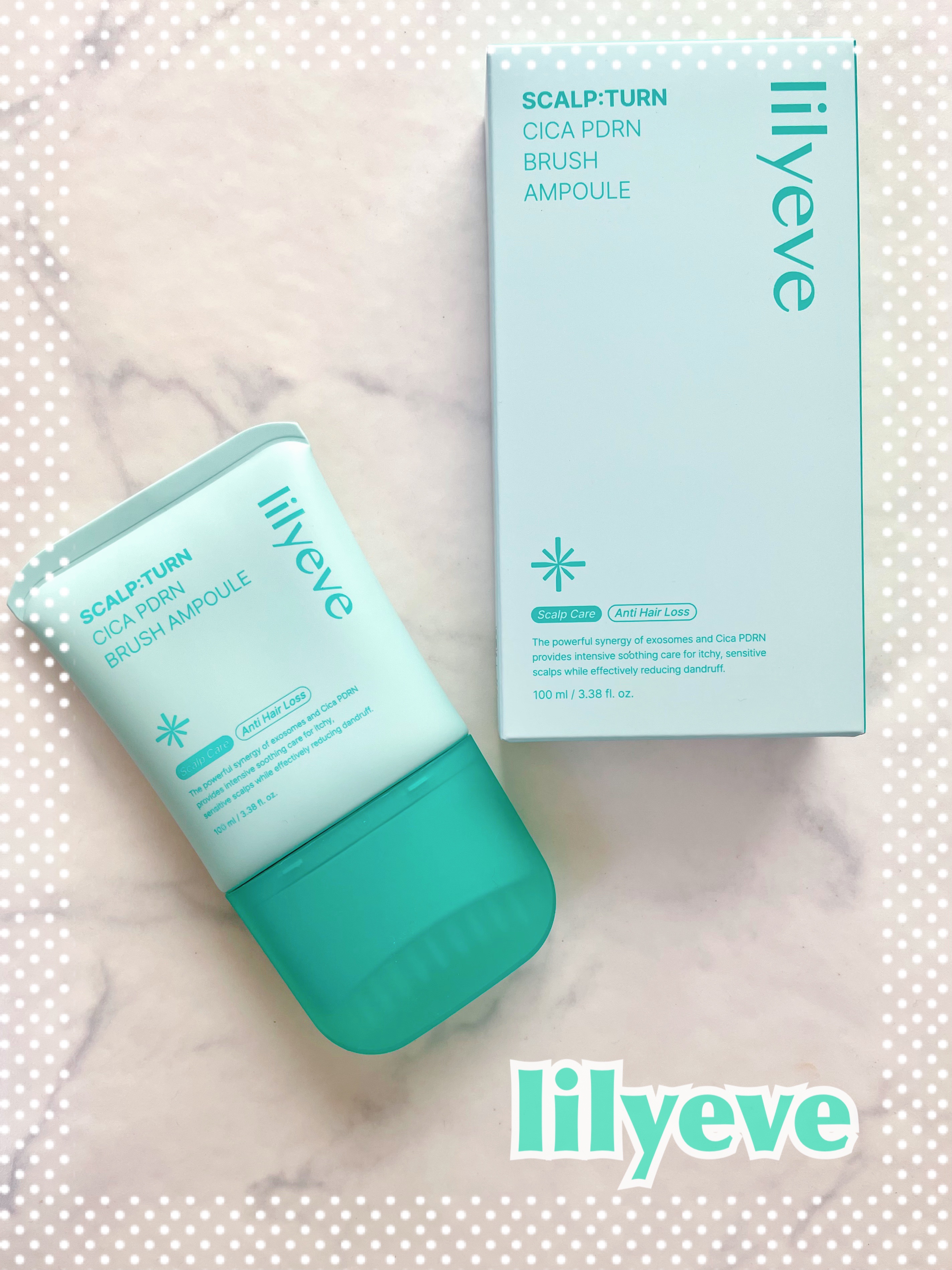 スカルプターンヘアアンプル/リリーイブ/頭皮ローションを使ったクチコミ（1枚目）