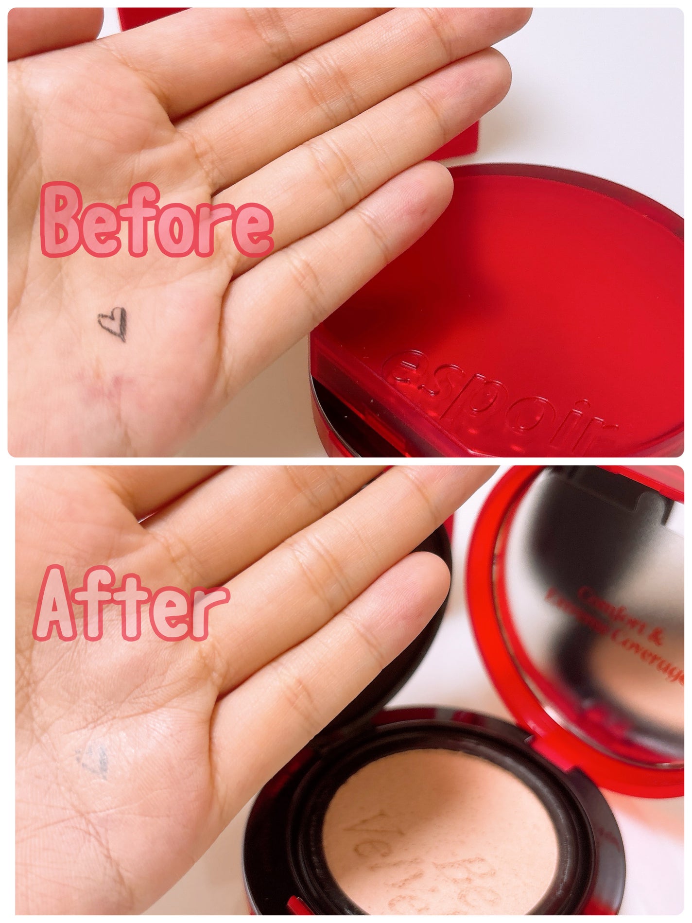 ビーベルベットカバークッション/espoir/クッションファンデーションを使ったクチコミ(1枚目)