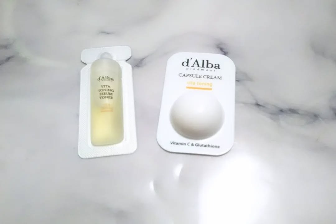 ビタトーニングカプセルクリーム/ダルバ/フェイスクリームを使ったクチコミ（1枚目）