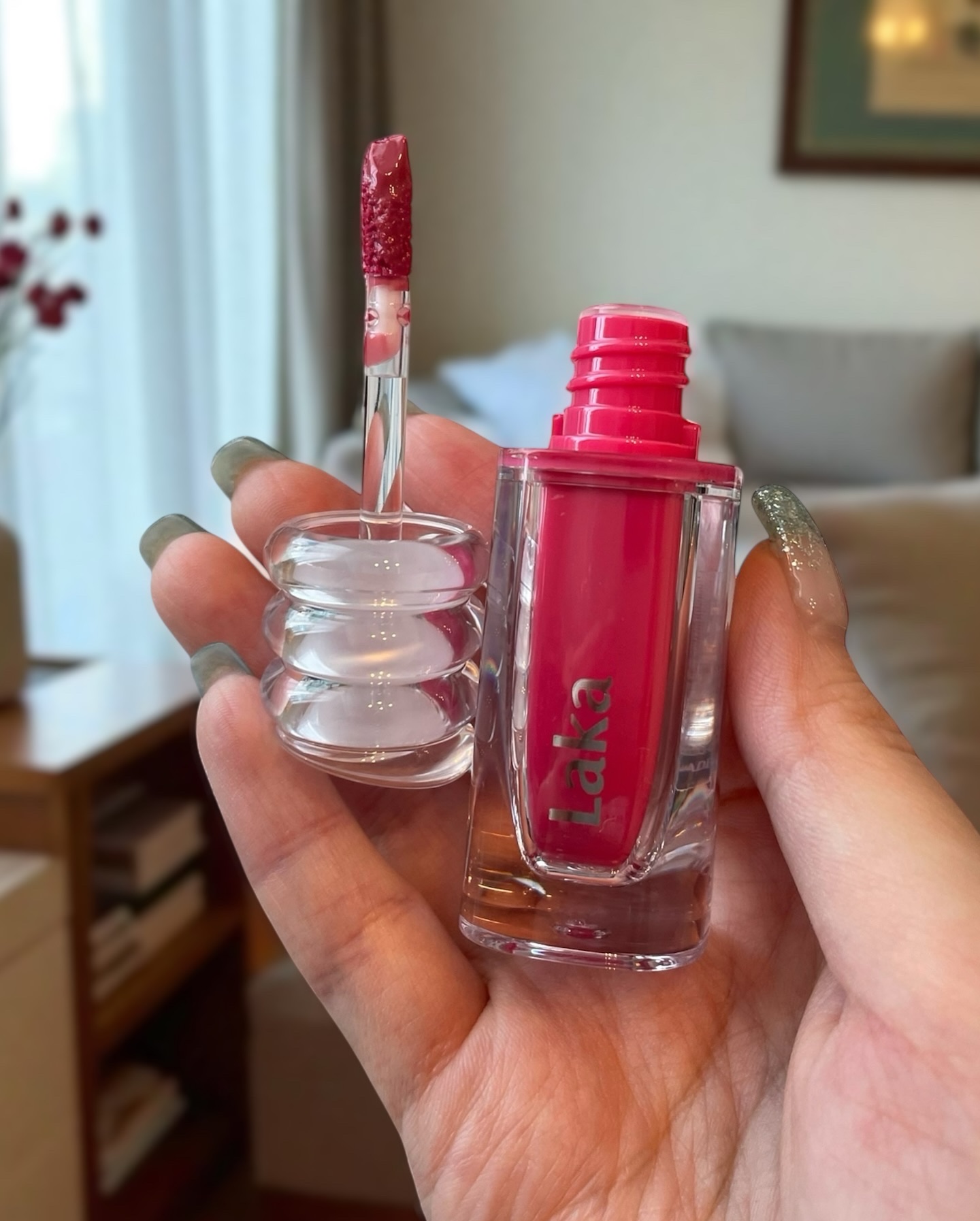 ラカ　マキシグレイヤーティント/Laka/リップティントを使ったクチコミ（3枚目）