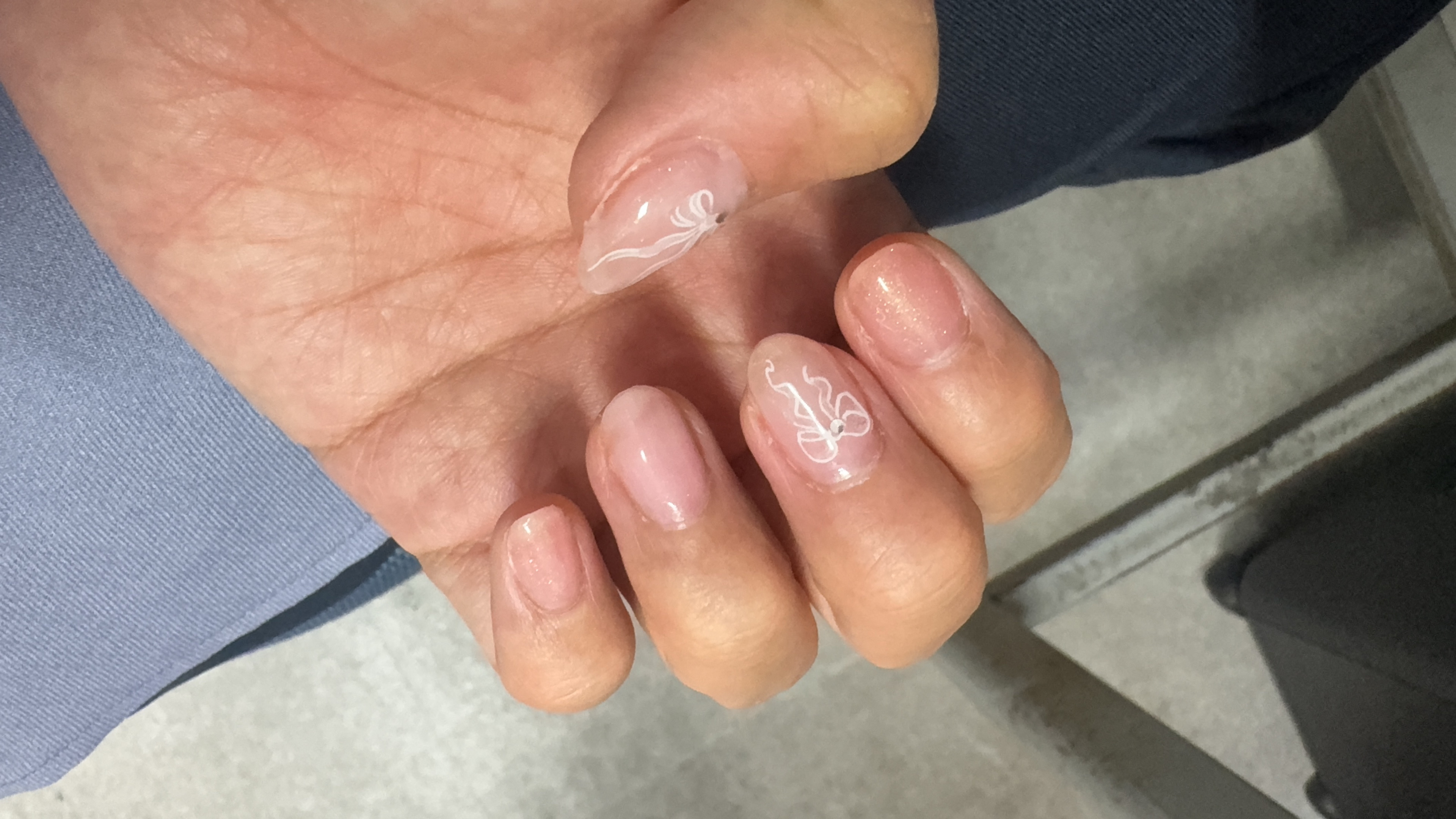 BRG ジェルネイル 25 ミルクピンク/DAISO/ジェルネイルを使ったクチコミ（1枚目）