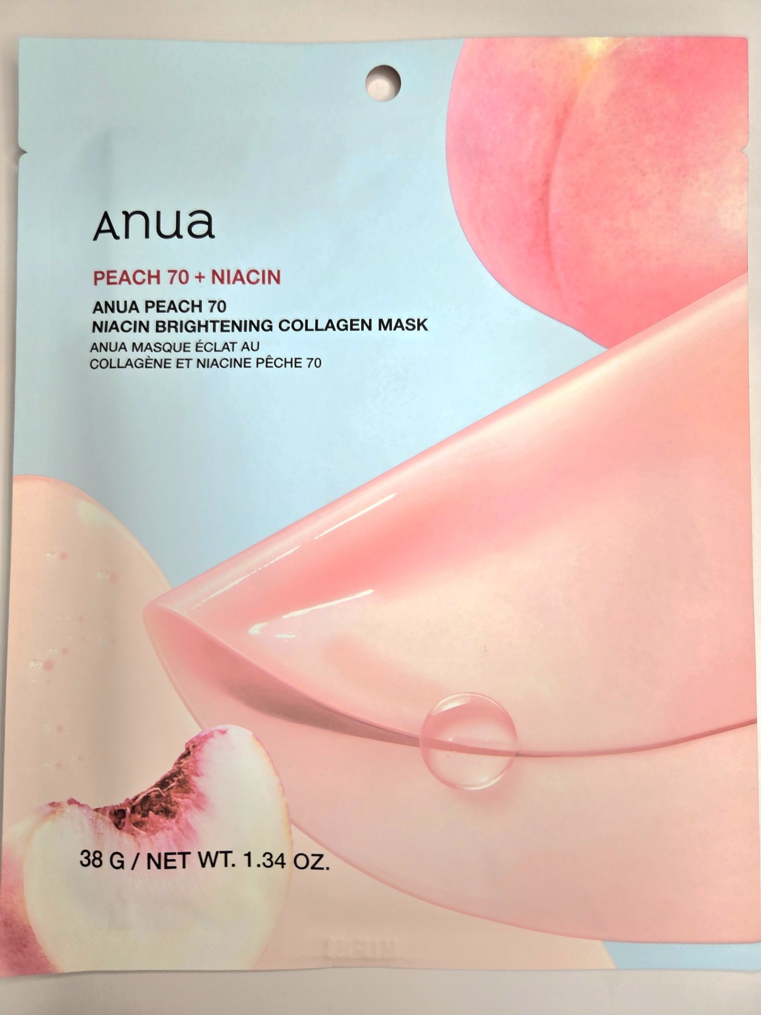 桃70ナイアシンコラーゲンフェイスパック/Anua/シートマスク・パックを使ったクチコミ（1枚目）