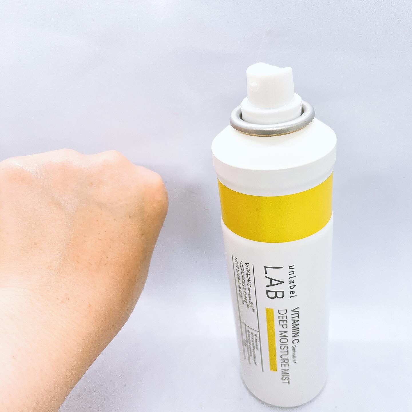 アンレーベル Ｖ　ディープモイスチャーミスト/unlabel/ミスト状化粧水を使ったクチコミ（2枚目）