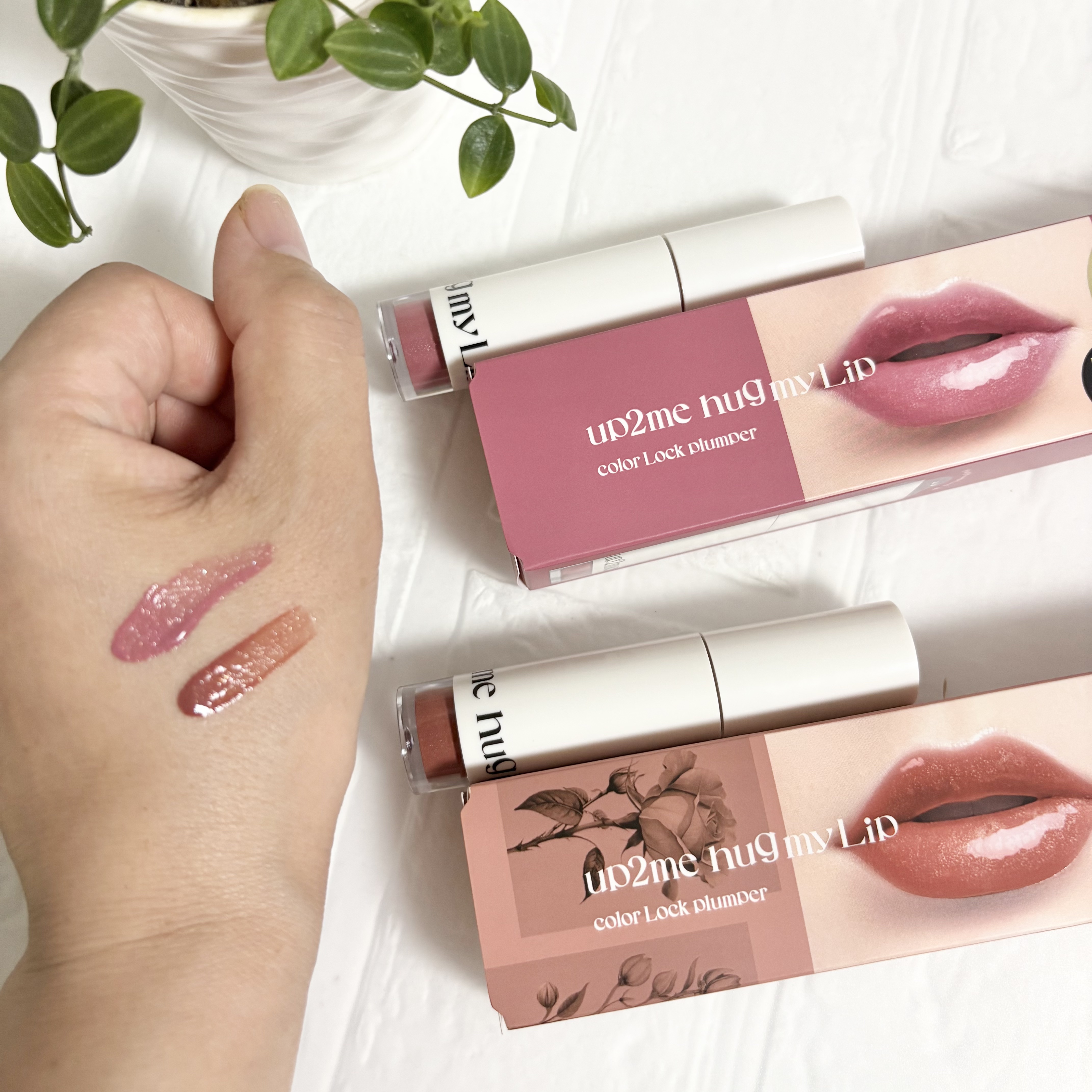 アップトゥーミー　ハグマイリップ　カラーロックプランパー/up2me/リッププランパーを使ったクチコミ（2枚目）