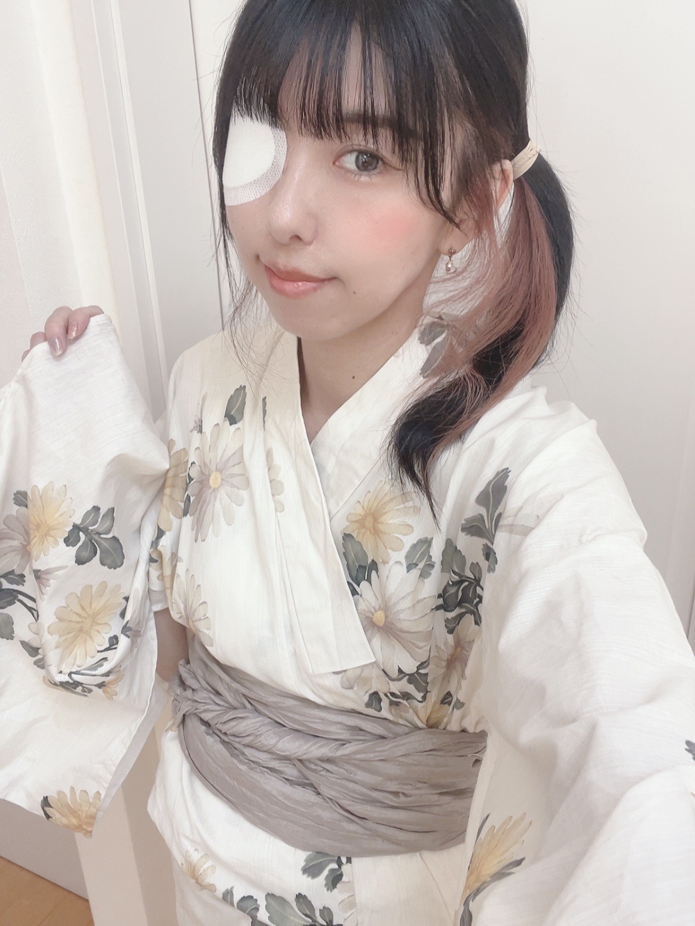 1人で簡単着付け 浴衣 レディース 6点セット( 浴衣 + 帯 + 下駄 + 肌着 + 腰紐2枚 ) F/ZOZOTOWN/その他を使ったクチコミ（3枚目）