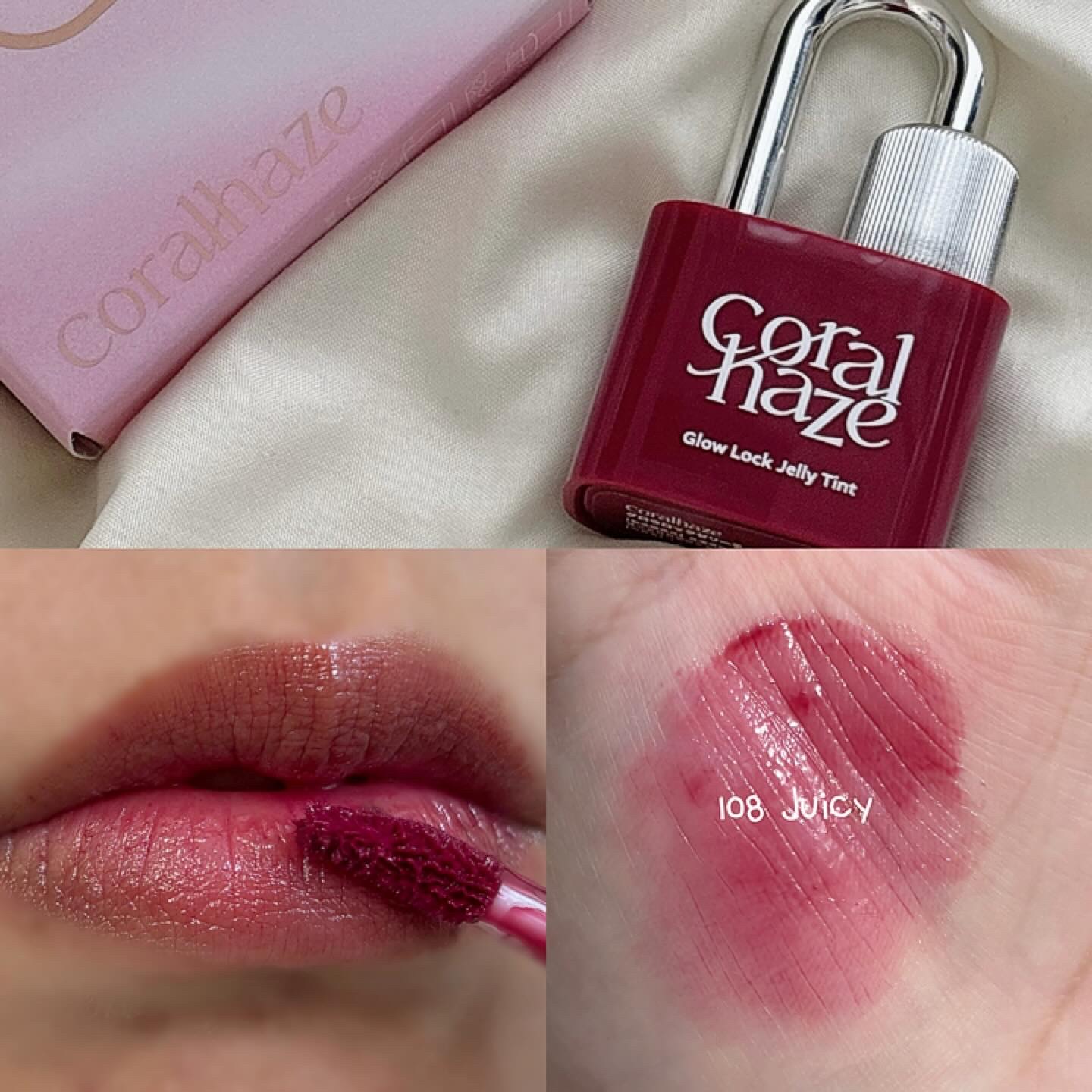 #購入品紹介　

念願の南京錠ティント💄⟡ ׅ 𓂋 パケ可愛すぎて持ってるだけで気分上がる🔒♡ ティントの色味も可愛すぎた！！

#coralhaze #ティント #韓国コスメ