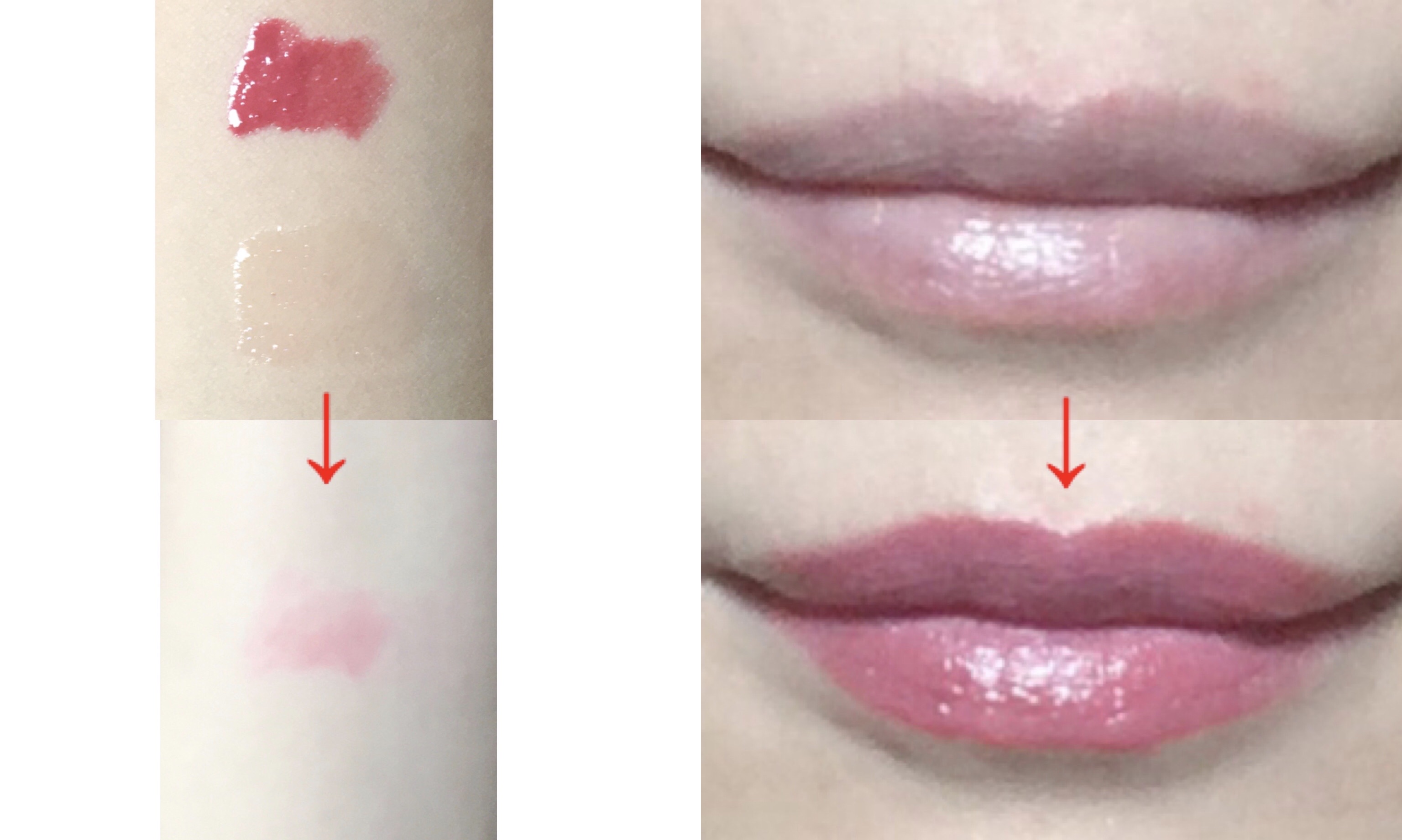 リップヒップグロッシーリップティント #24 インスタグラムゴットネス/LIPHIP(リップヒップ)/口紅を使ったクチコミ（2枚目）