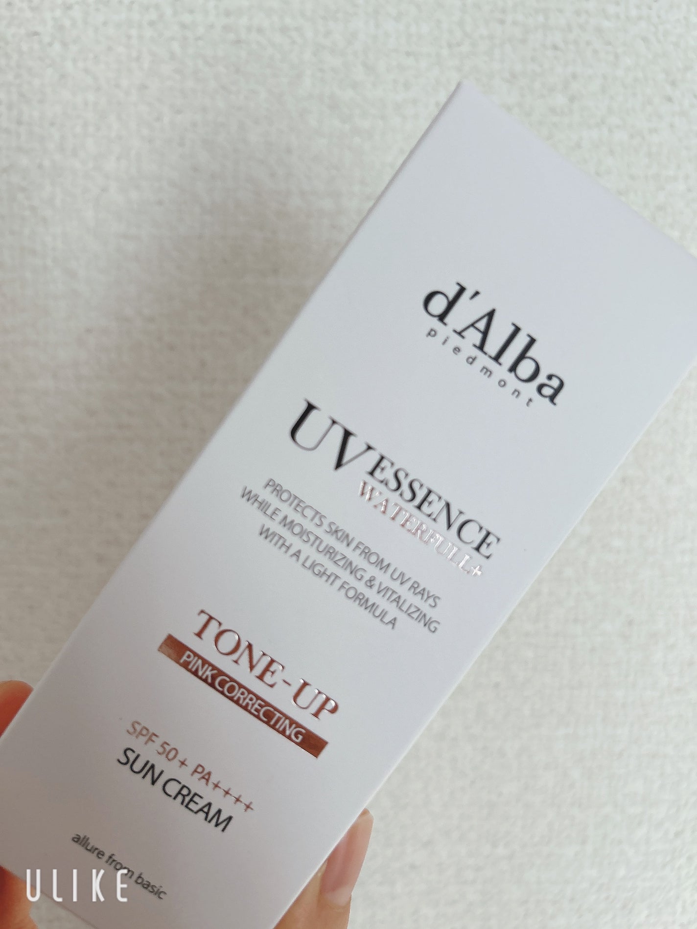 ウォータフルトーンアップサンクリーム/ダルバ/日焼け止めクリームを使ったクチコミ(1枚目)