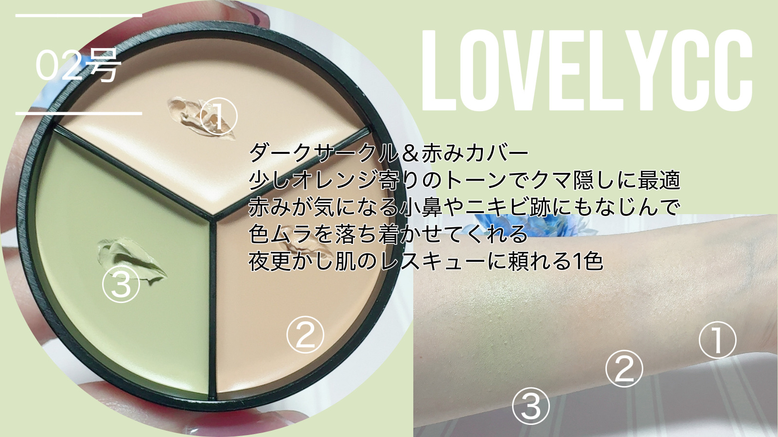 lovelycc マジックカバーチートコンシーラー/LOVELYCC/パレットコンシーラーを使ったクチコミ（3枚目）