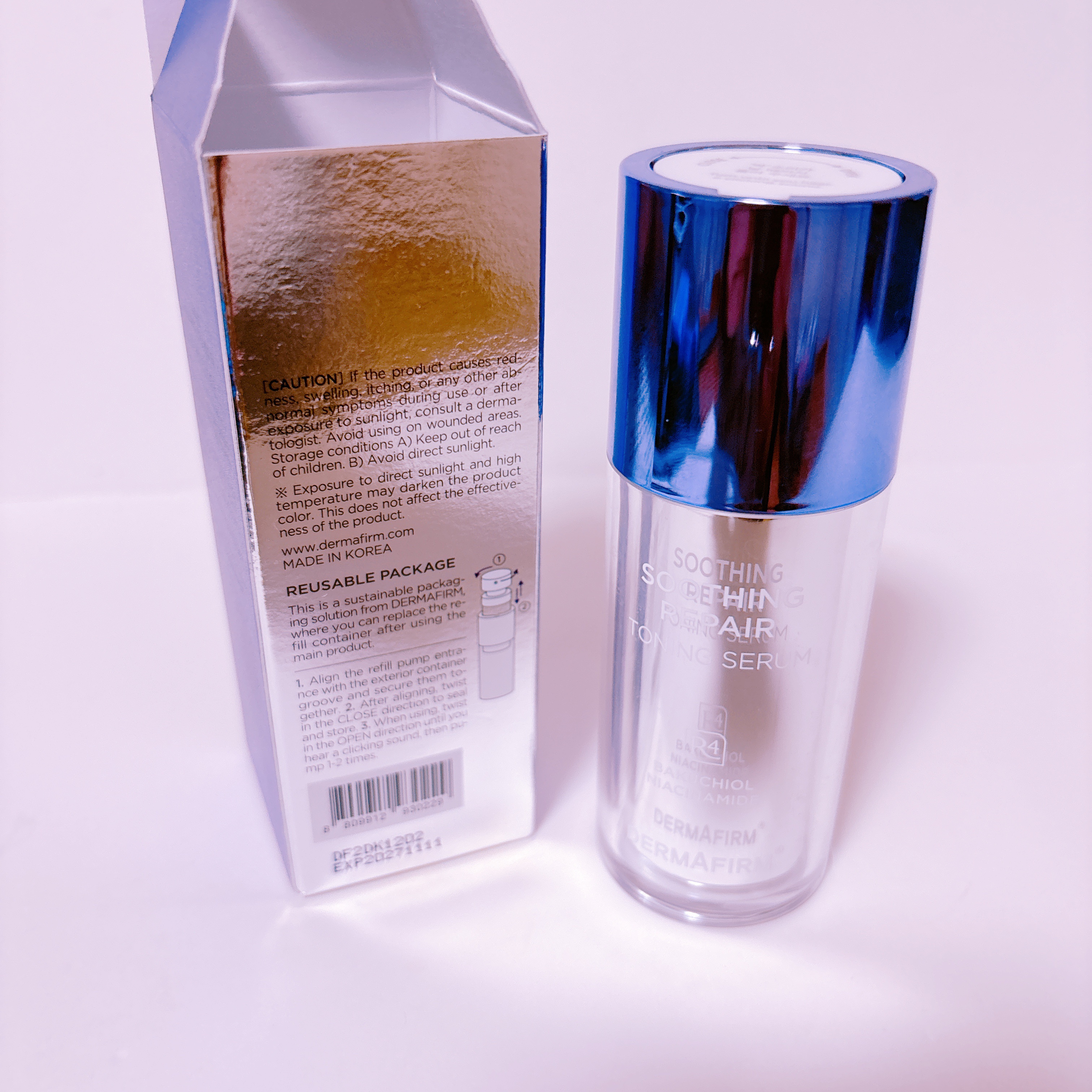 SOOTHING REPAIR TONING SERUM R4/ダーマファーム/美容液を使ったクチコミ（1枚目）