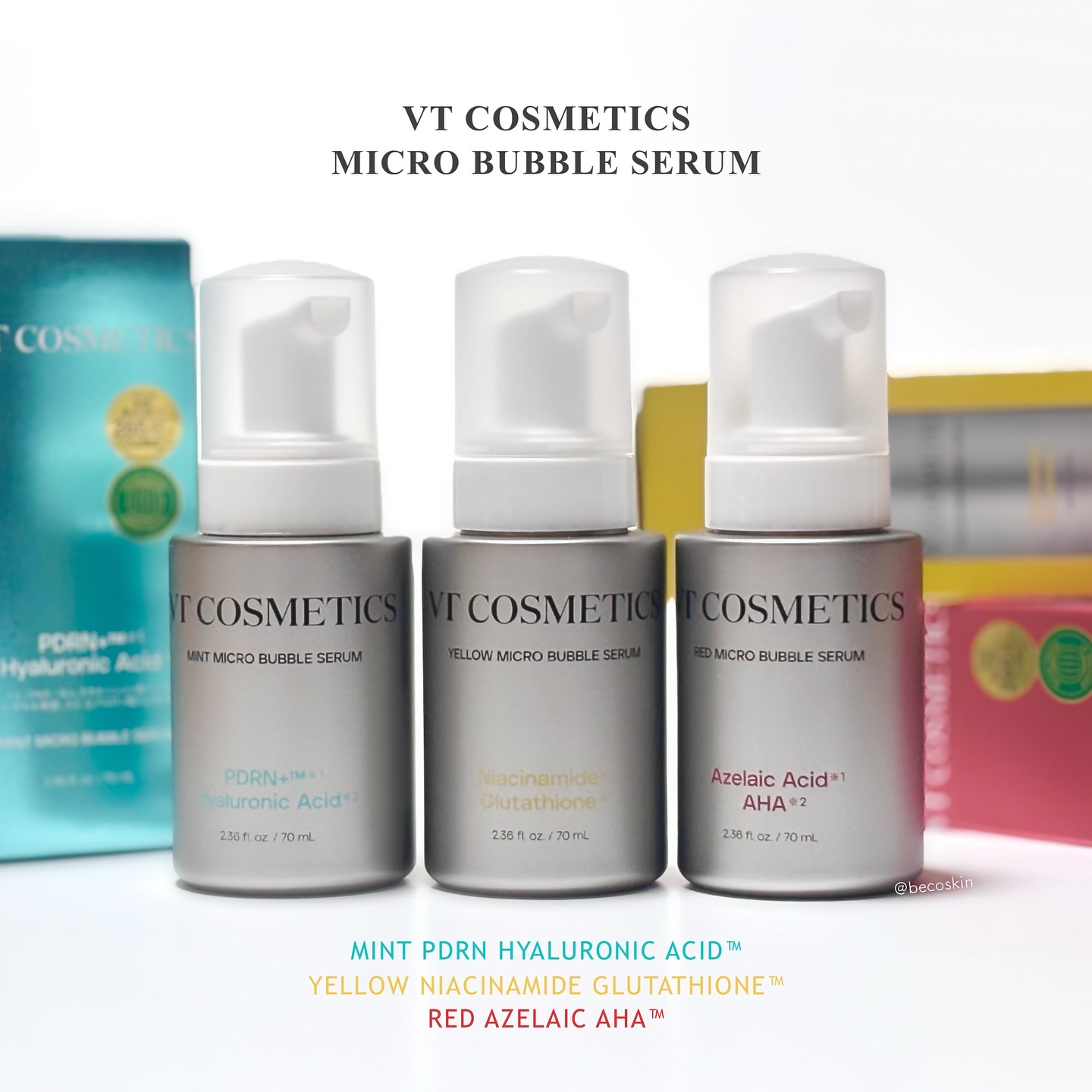 PDRN ヒアルロン酸 ミントマイクロバブルセラム/VT/美容液を使ったクチコミ（1枚目）