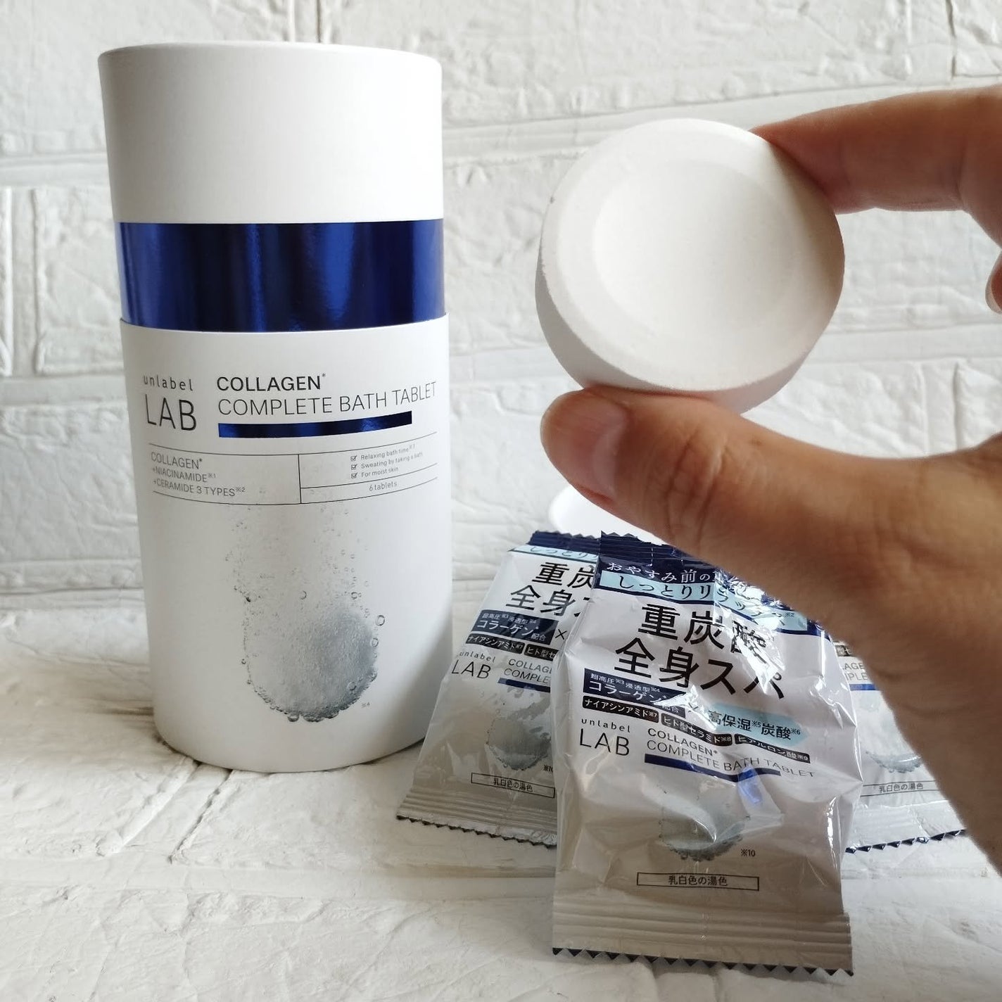アンレーベル ラボ CO バスタブレット/unlabel/炭酸系入浴剤を使ったクチコミ(3枚目)