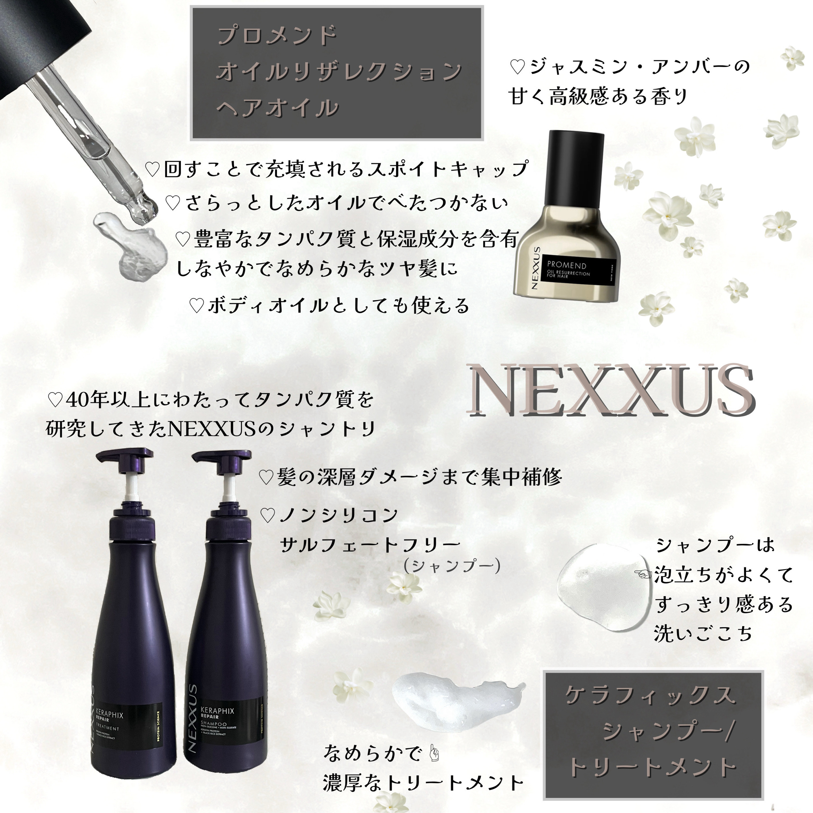 ネクサス プロメンド オイルリザレクション ヘアオイル/NEXXUS(ネクサス)/ヘアオイルを使ったクチコミ（1枚目）