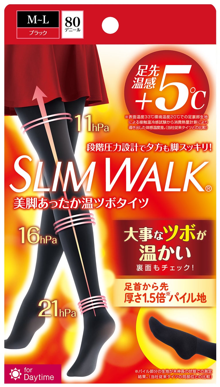 SLIMWALK スリムウォーク® 美脚あったか温ツボタイツ
