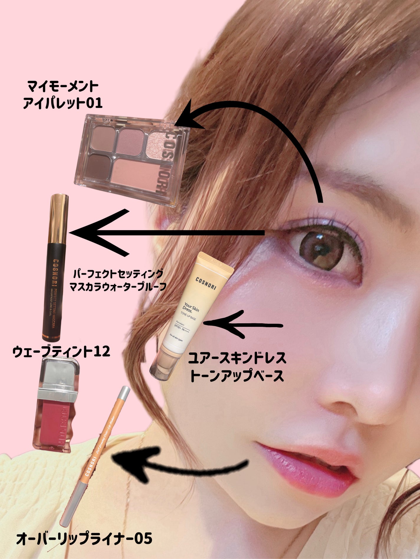 パーフェクトセッティングウォータープルーフマスカラ Volume&Curl/COSNORI/マスカラを使ったクチコミ(1枚目)