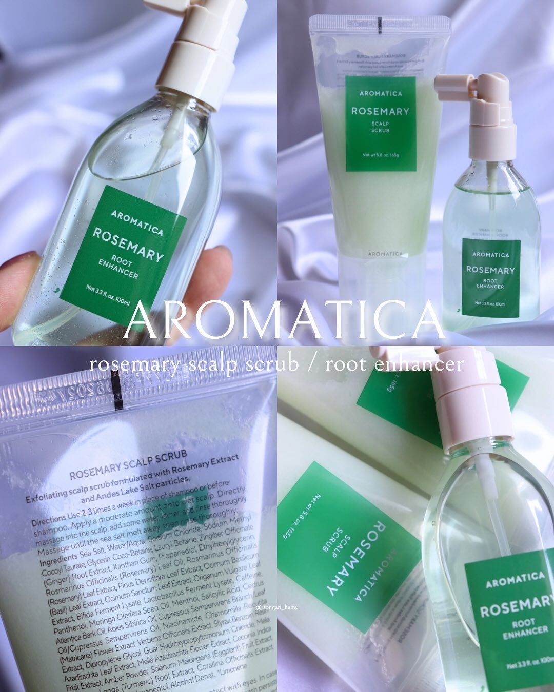 ローズマリー スカルプ スクラブ/AROMATICA/ヘッドスクラブを使ったクチコミ(6枚目)