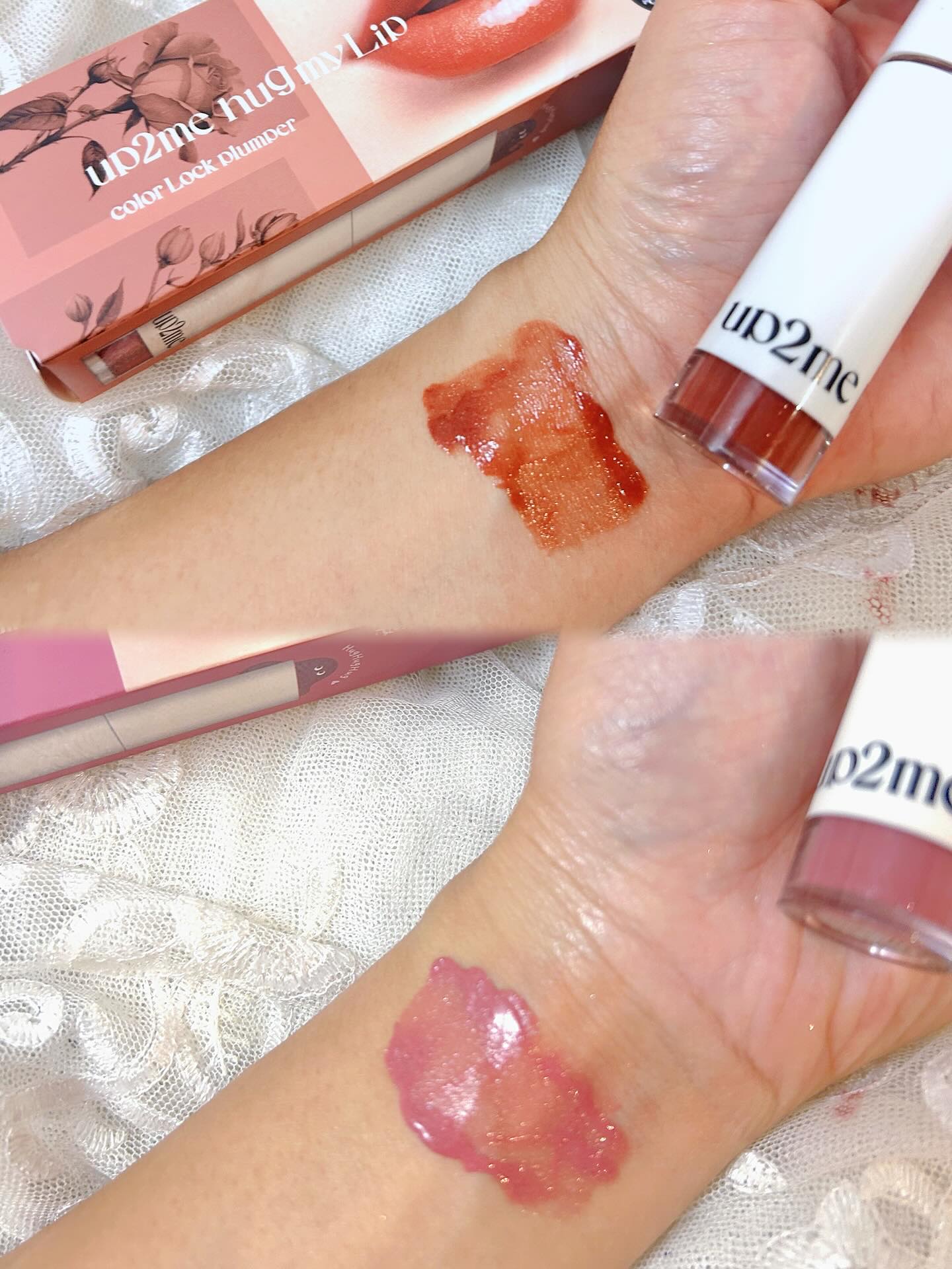 アップトゥーミー　ハグマイリップ　カラーロックプランパー/up2me/リッププランパーを使ったクチコミ（2枚目）