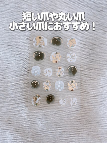 ジェルネイル ショート/キャンドゥ/ネイルシールを使ったクチコミ(4枚目)