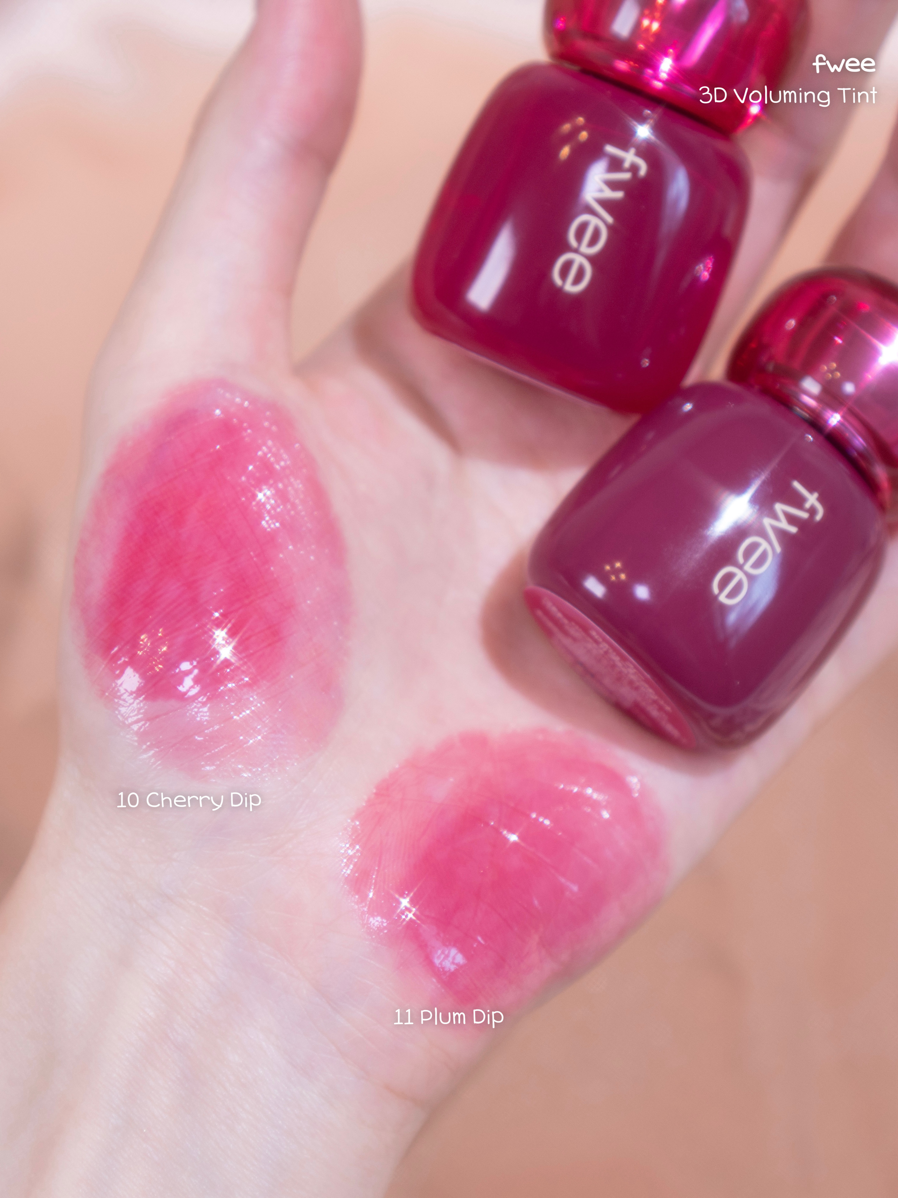 リップアンドチーク ブラーリープリンポット/fwee/口紅を使ったクチコミ（3枚目）