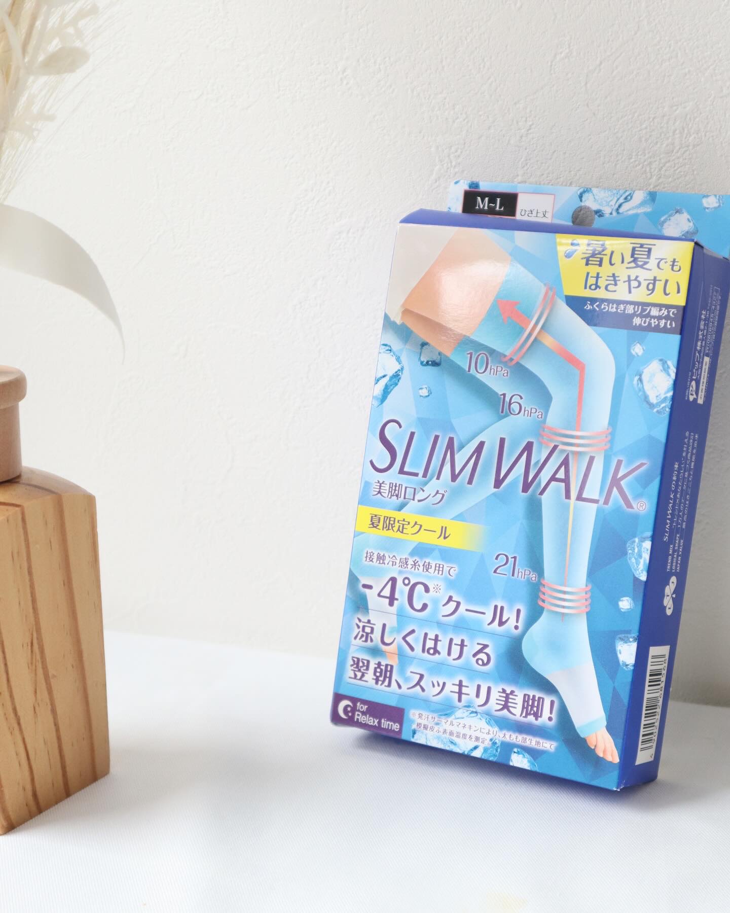 スリムウォーク® 美脚ロング 夏限定クール/SLIMWALK/着圧ソックス・レギンスを使ったクチコミ（3枚目）