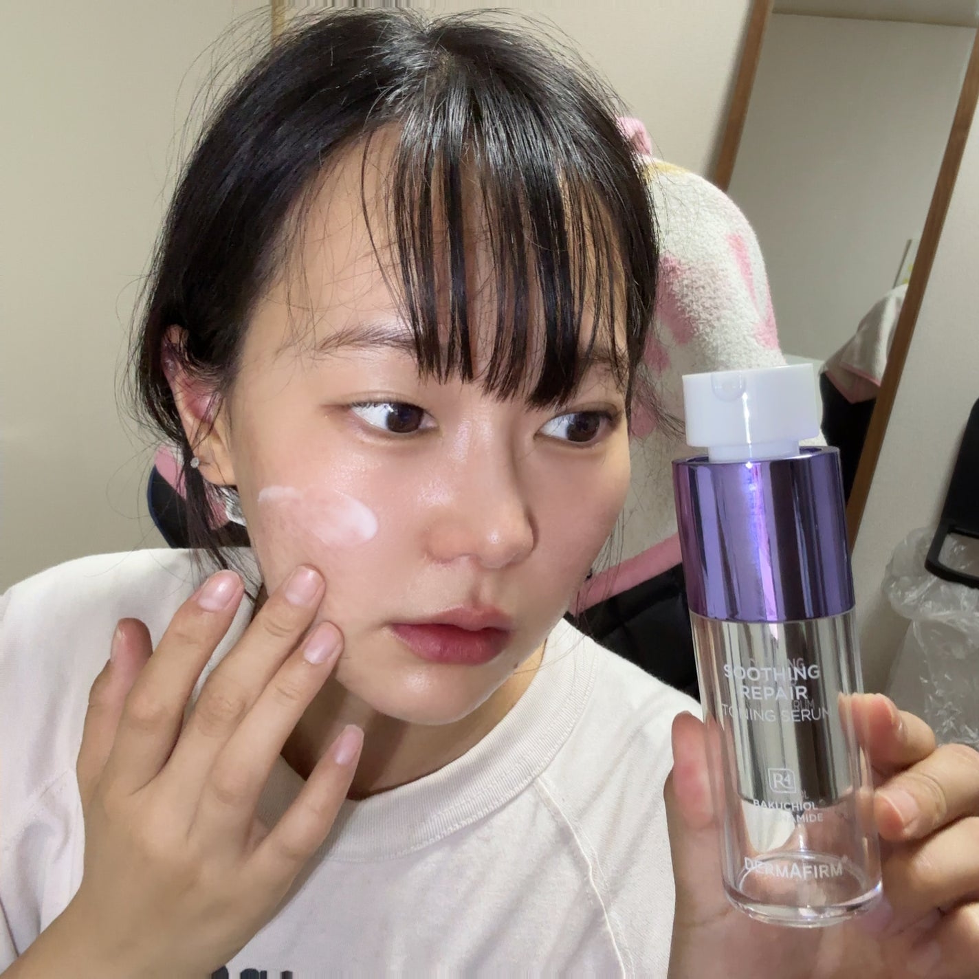 SOOTHING REPAIR TONING SERUM R4/ダーマファーム/美容液を使ったクチコミ(4枚目)