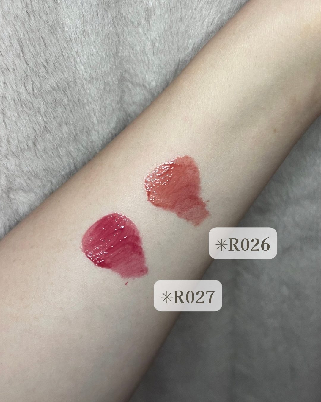 ロウグロウジェルティント R026 ローズプレッソ/hince/リップティントを使ったクチコミ（2枚目）