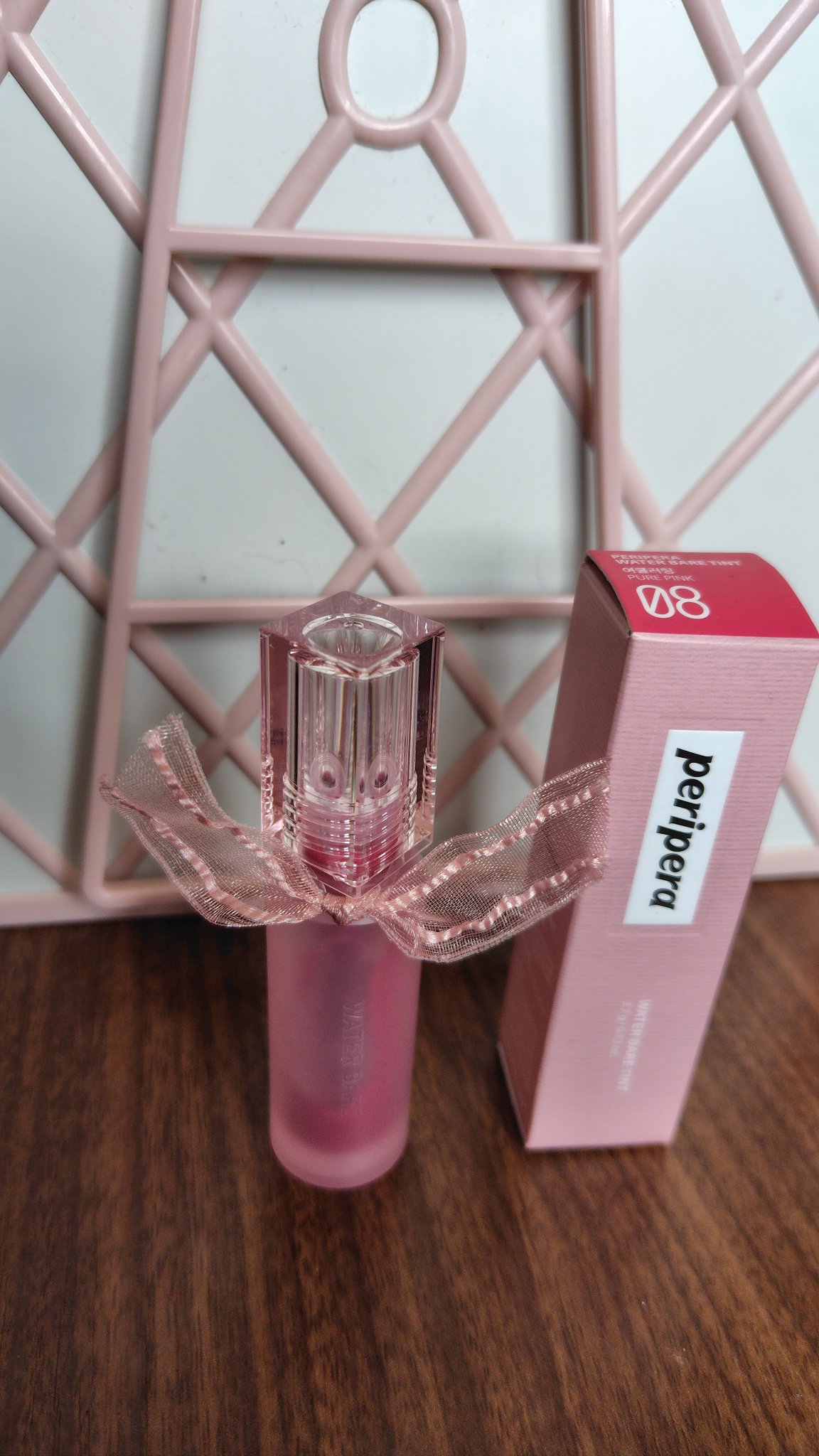 ウォーター ベアー ティント 08 ピュア ピンク(PURE PINK)/PERIPERA/リップティントを使ったクチコミ（1枚目）