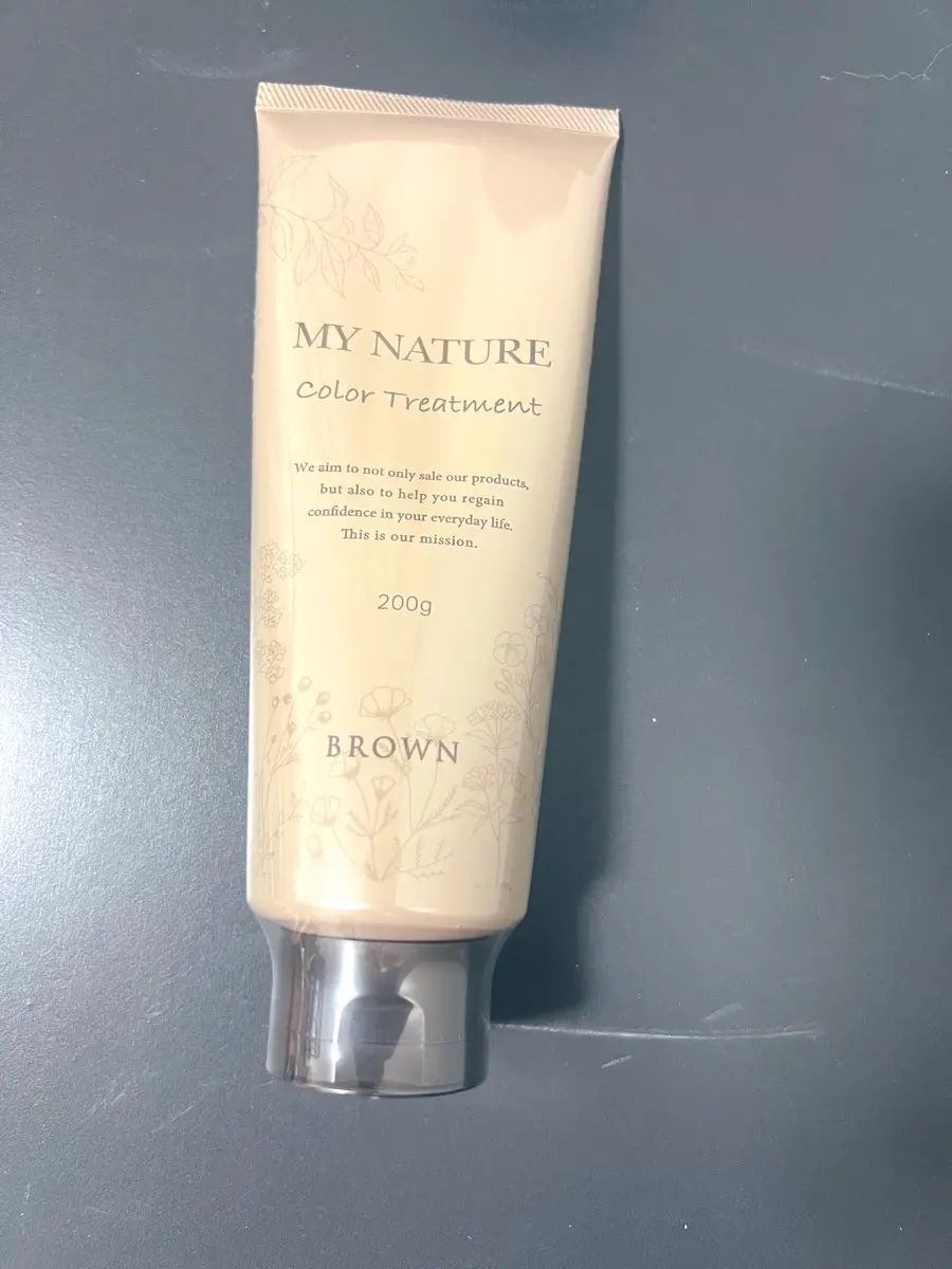 オールインワン カラートリートメント/マイナチュレ/ヘアカラーを使ったクチコミ（1枚目）