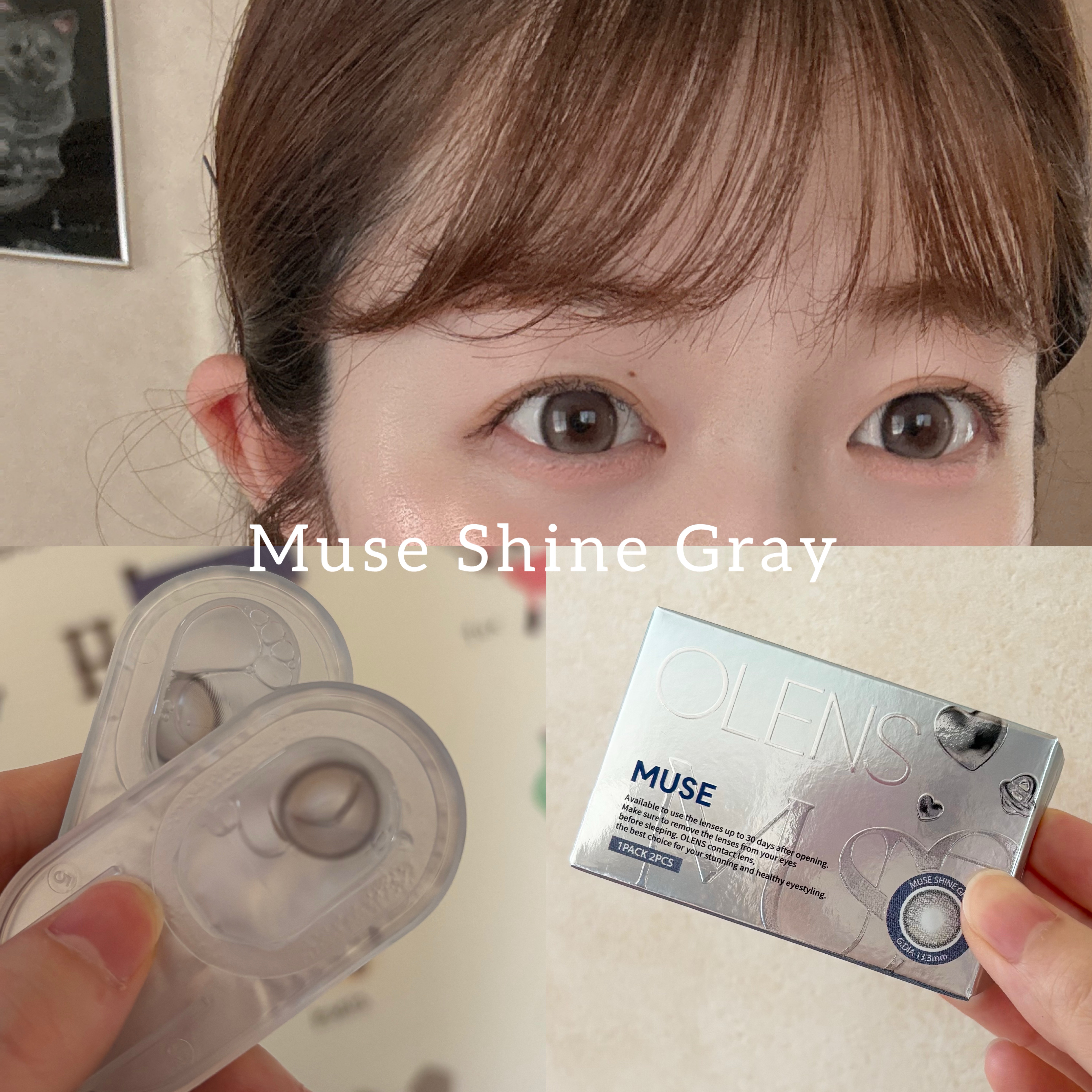MUSE 1month/OLENS/１ヶ月（１MONTH）カラコンを使ったクチコミ（2枚目）