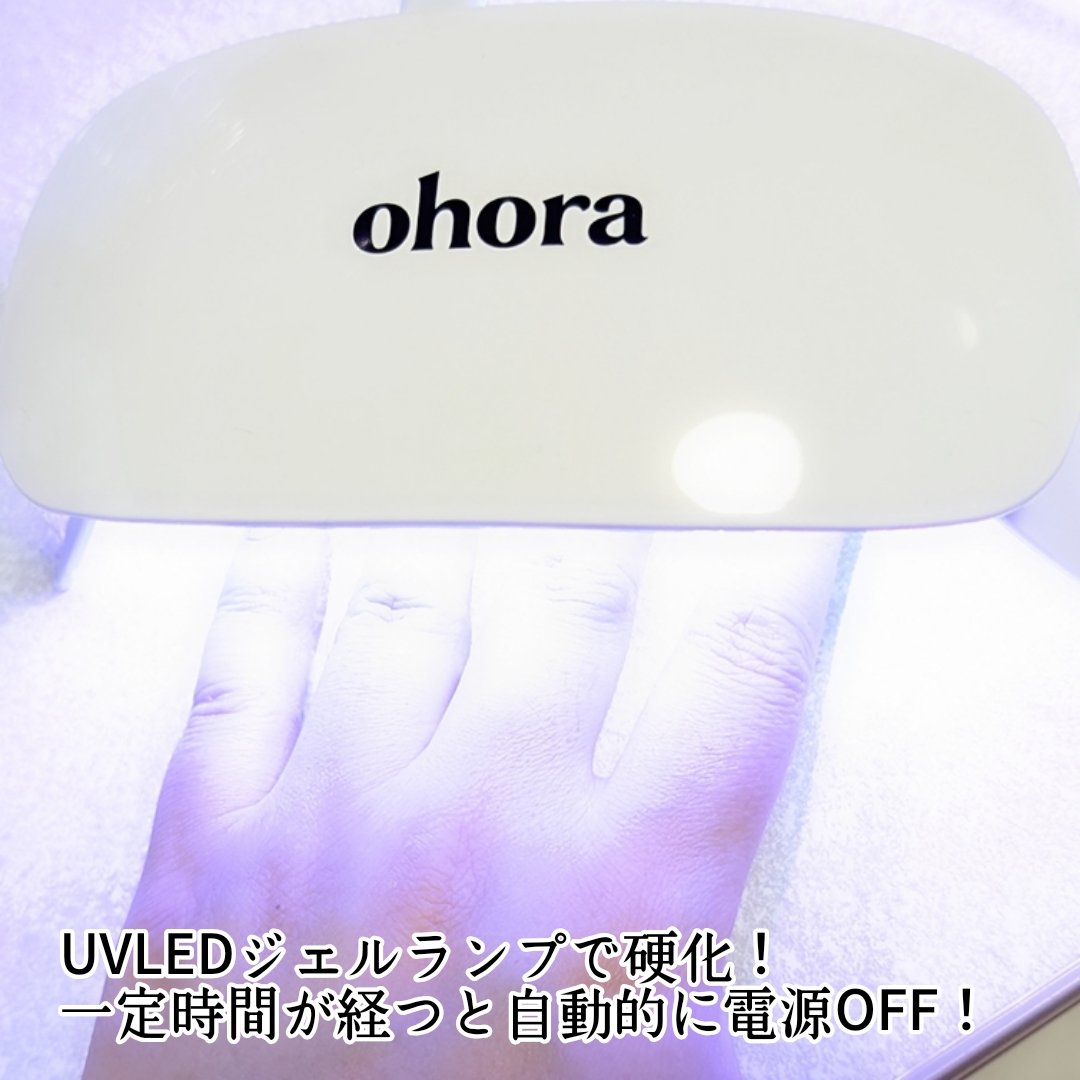 セミキュアジェルネイル（ハンド）/ohora/ネイルシールを使ったクチコミ（3枚目）