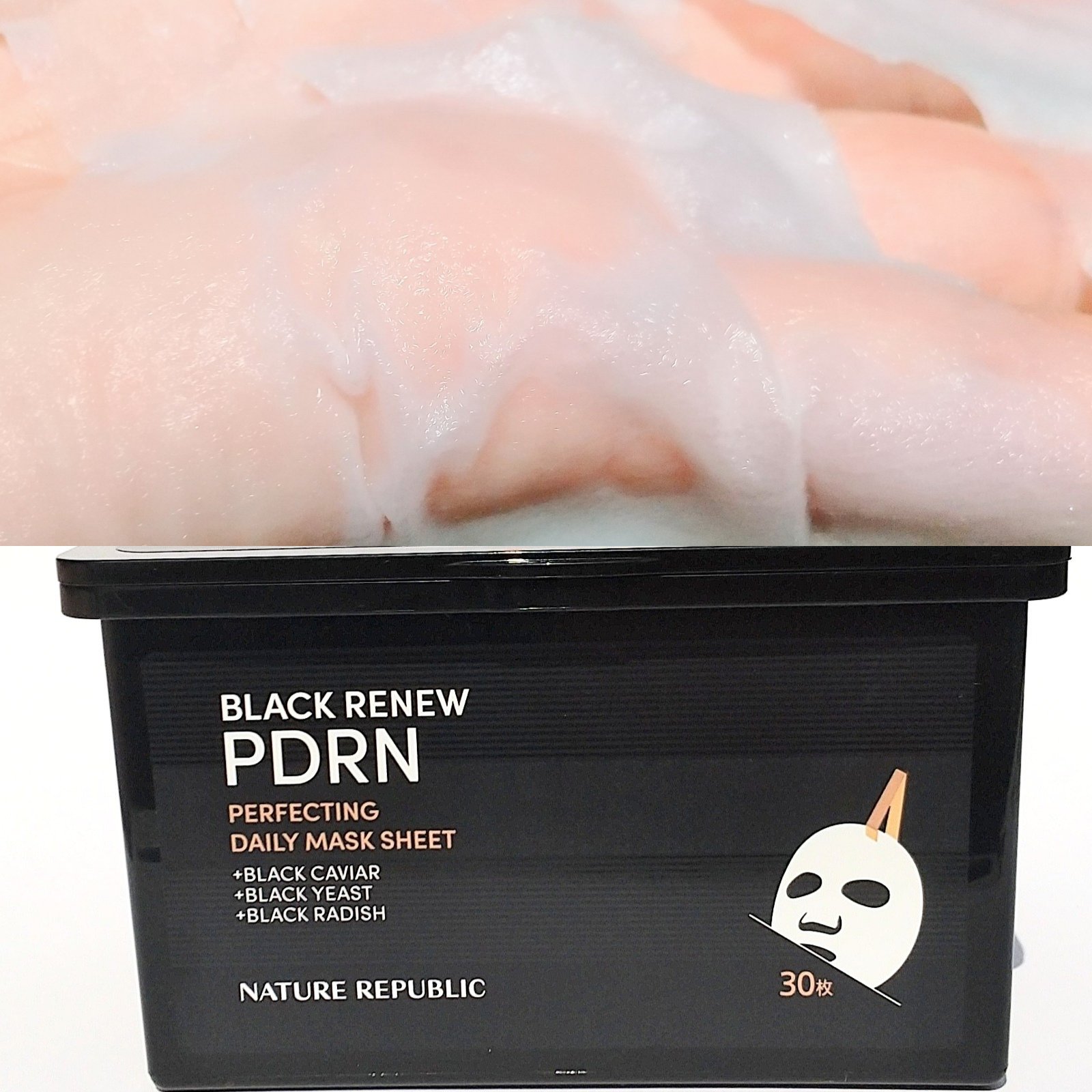 ブラックPDRN デイリーシートマスク/ネイチャーリパブリック/シートマスク・パックを使ったクチコミ（3枚目）