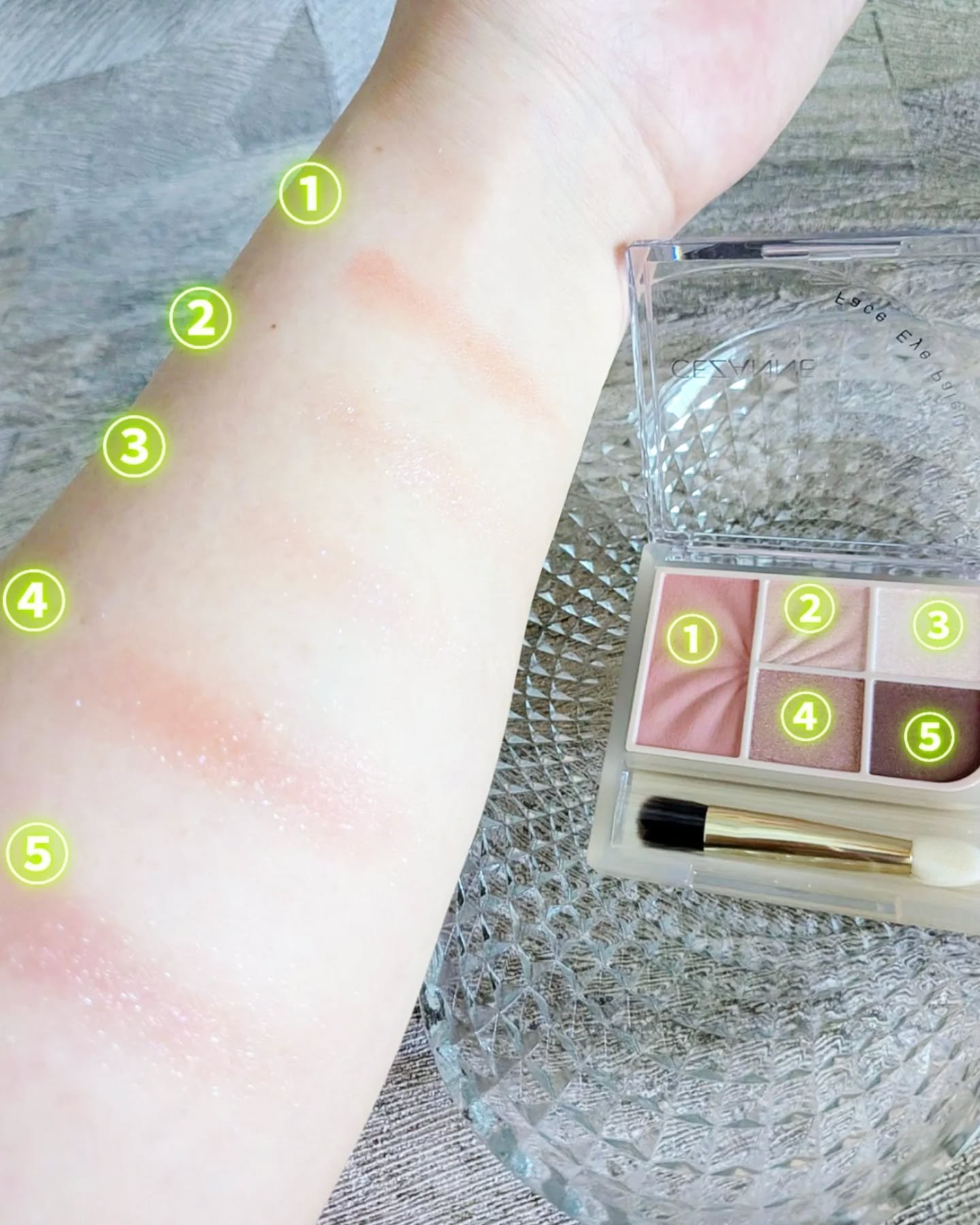 フェイスアイパレット/CEZANNE/アイシャドウを使ったクチコミ（3枚目）