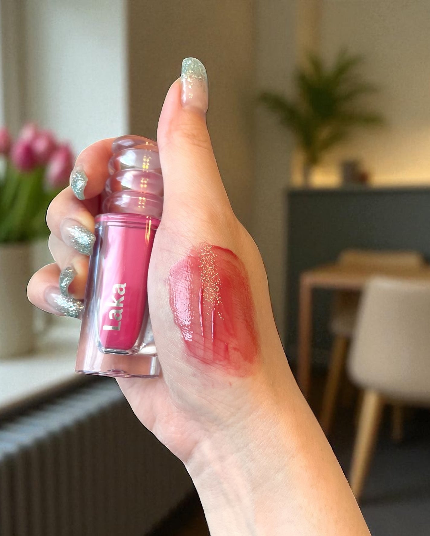 ラカ マキシグレイヤーティント/Laka/リップティントを使ったクチコミ(4枚目)