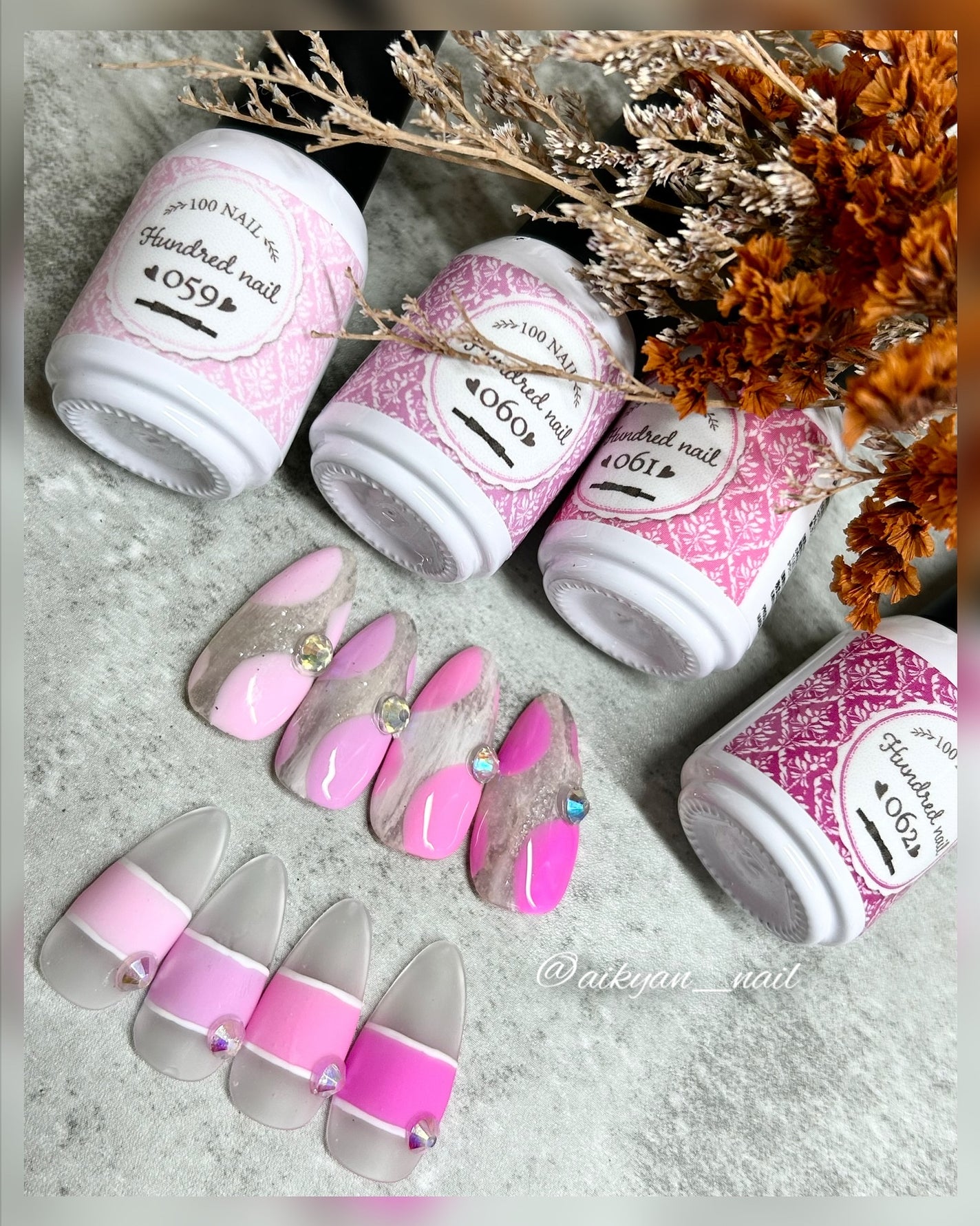 ピンクマニア/100nail/ジェルネイルを使ったクチコミ(2枚目)