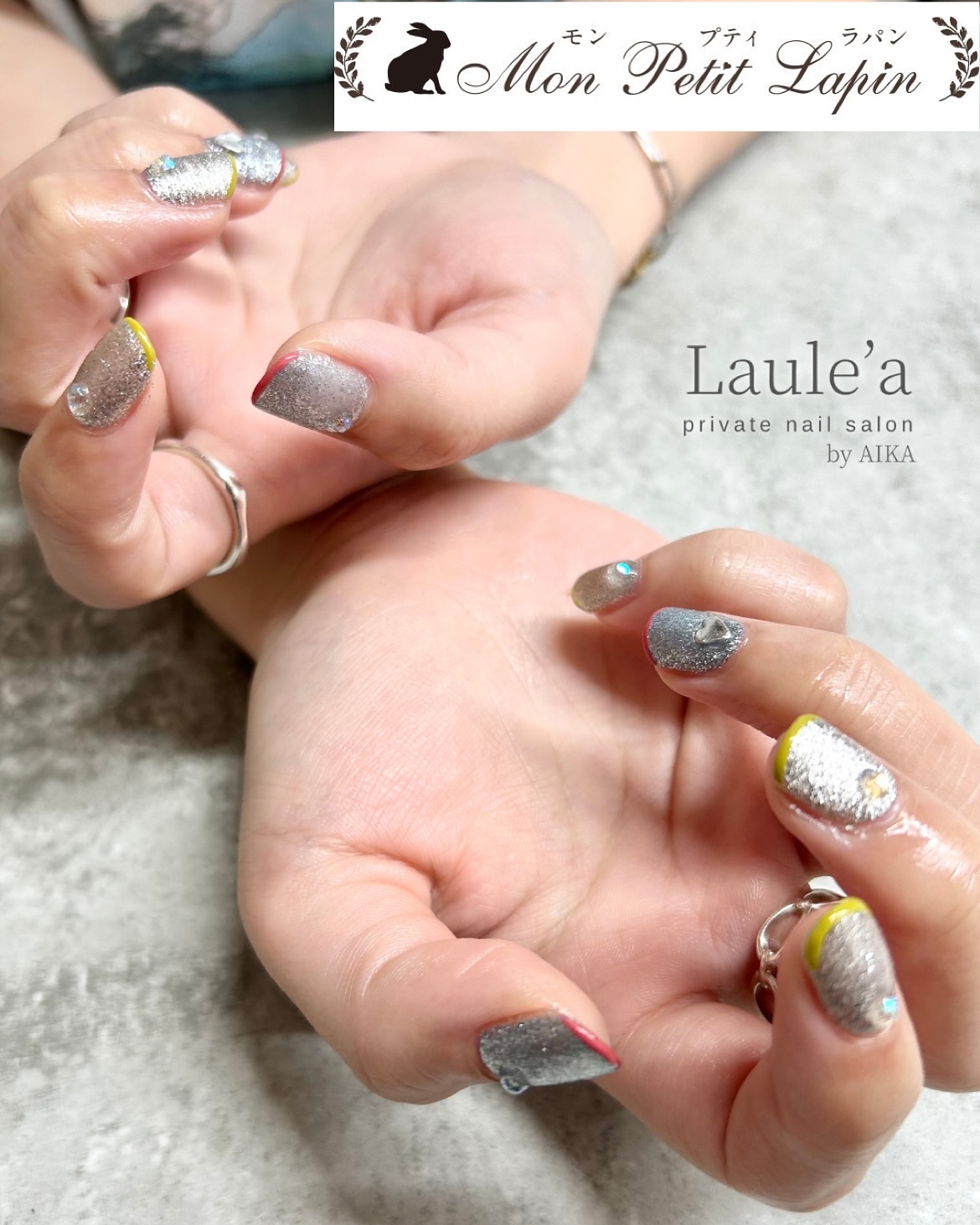 サンセットシリーズ/mon petit lapin/ジェルネイルを使ったクチコミ（1枚目）