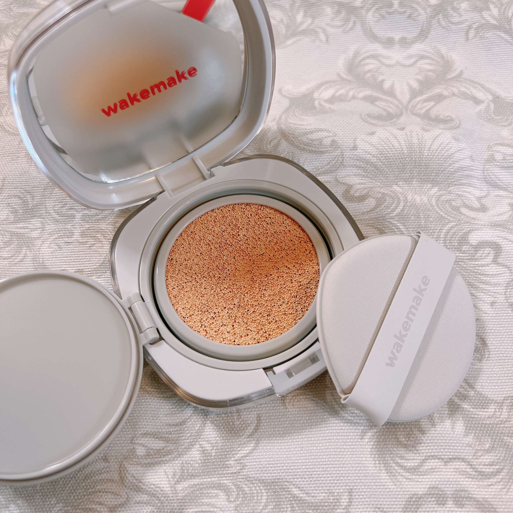 シームレスウェアクッション/wakemake/クッションファンデーションを使ったクチコミ（2枚目）