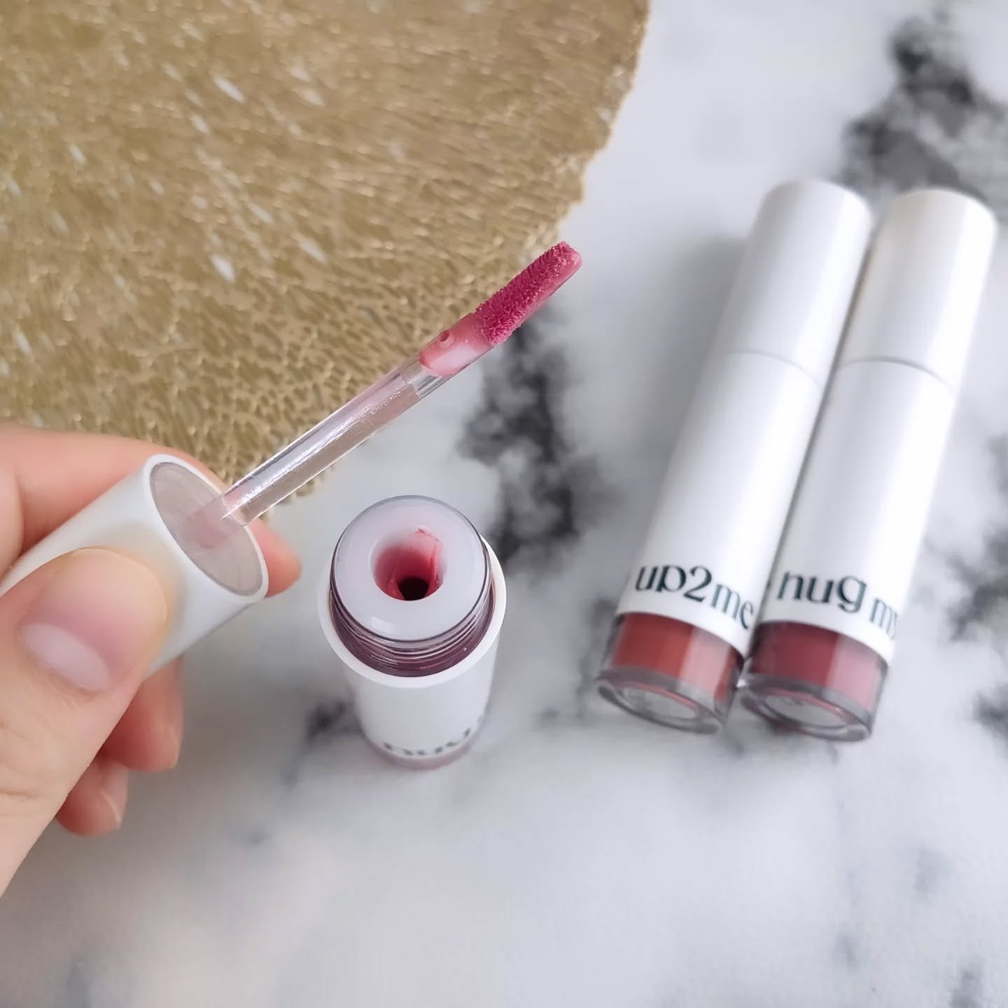 アップトゥーミー　ハグマイリップ　カラーロックプランパー/up2me/リッププランパーを使ったクチコミ（3枚目）