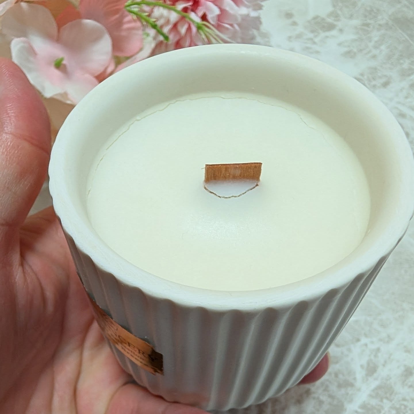 ウッドウィックアロマキャンドル/ENHANCERY/アロマキャンドルを使ったクチコミ（3枚目）