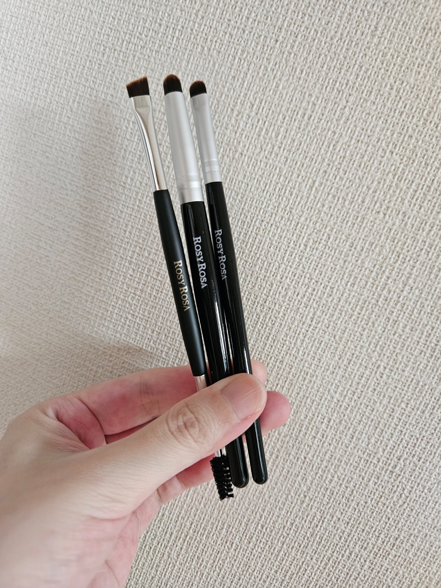 ダブルエンドアイブロウブラシ スクリュータイプ/ロージーローザ/メイクブラシを使ったクチコミ（1枚目）
