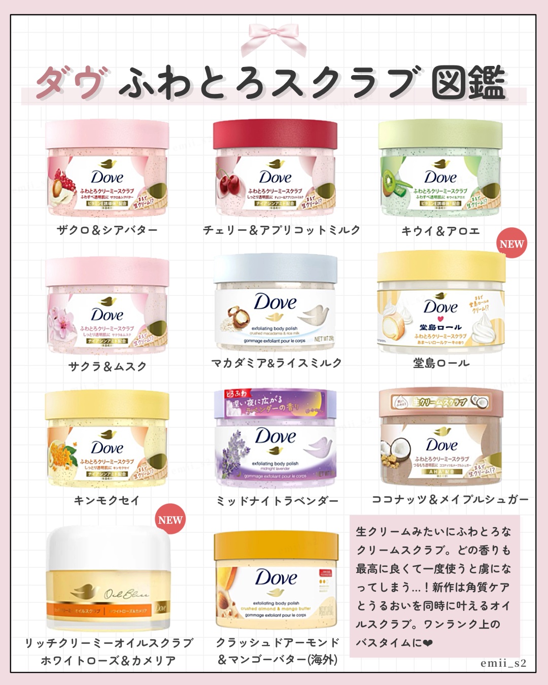 クリーミーボディスクラブ ココナッツ＆メイプルシュガー/ダヴ/ボディスクラブを使ったクチコミ（1枚目）