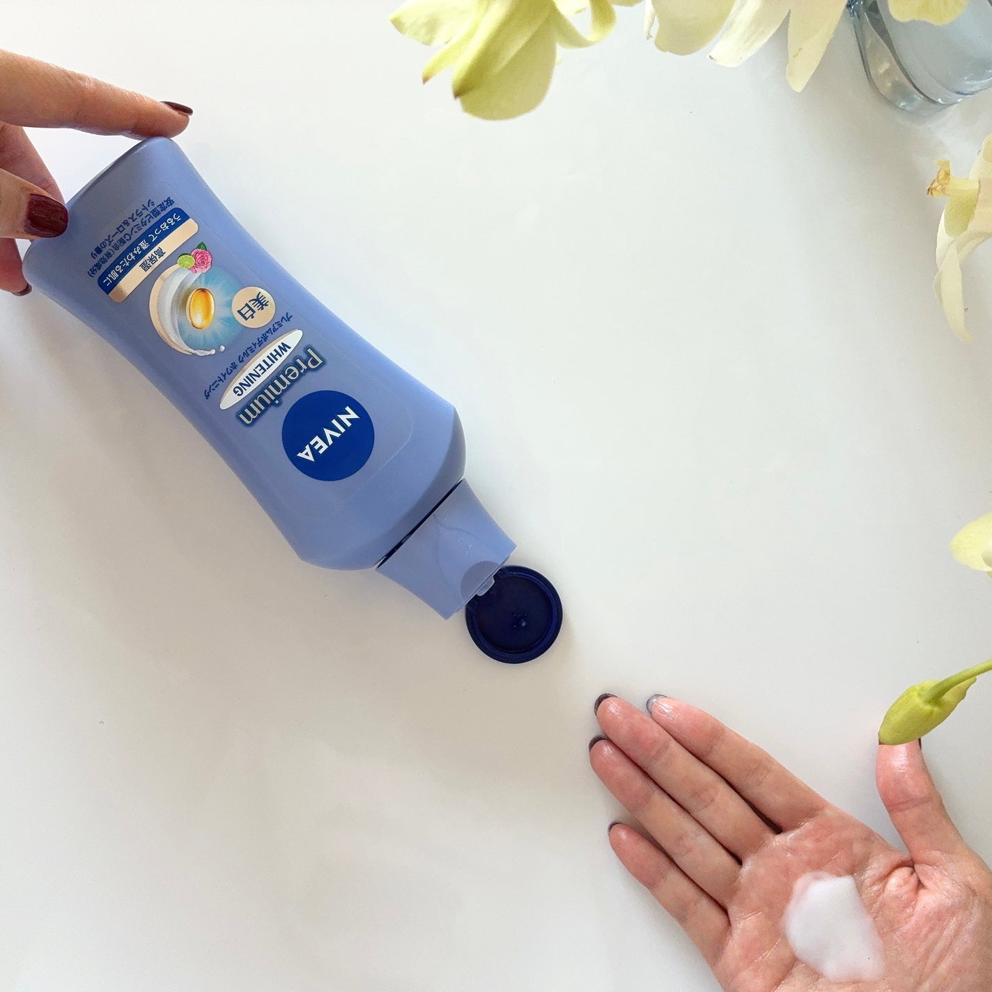 プレミアムボディミルク ホワイトニング【医薬部外品】 /ニベア/ボディミルクを使ったクチコミ(1枚目)