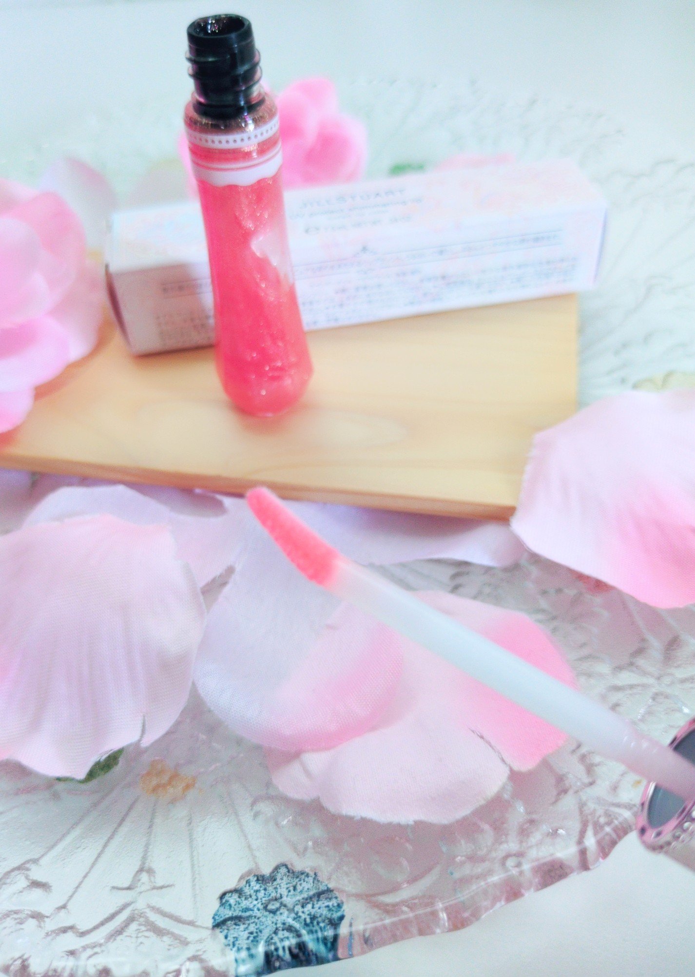 ジルスチュアート UVプロテクト シマリング リップ/JILL STUART/リップティントを使ったクチコミ（2枚目）